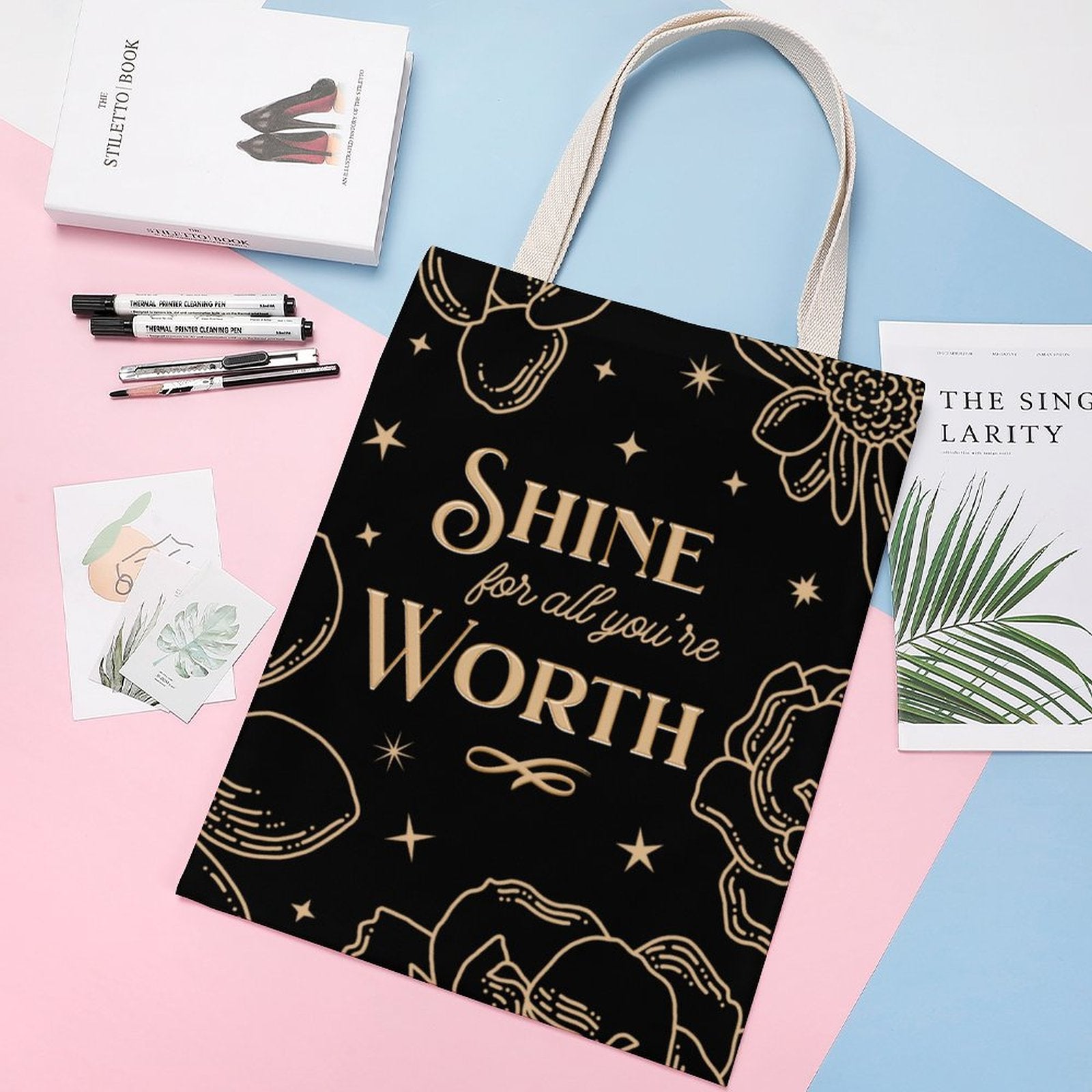 Tote Canvas Bag - Shine for All You're Worth