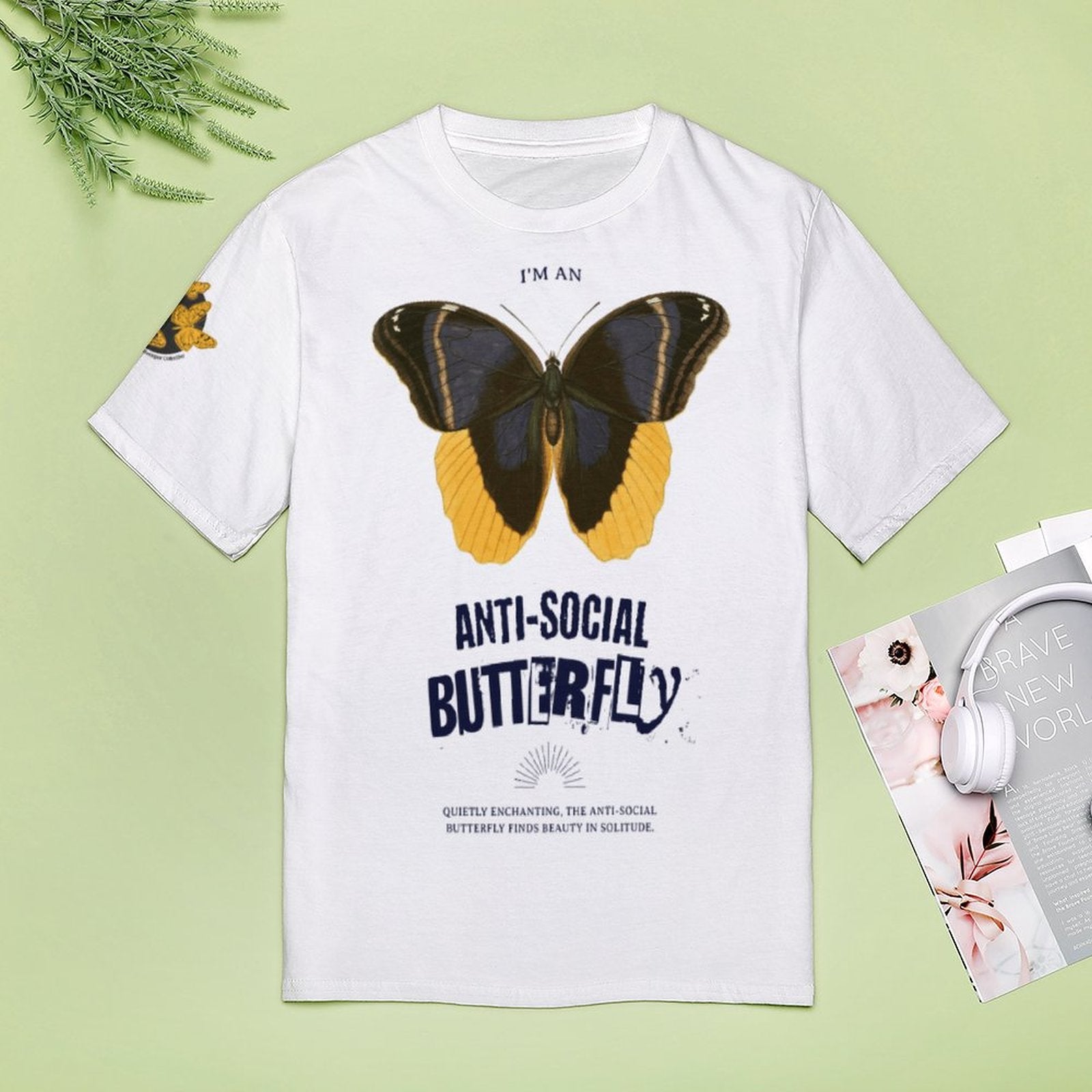 Camiseta de mujer - Mariposa antisocial