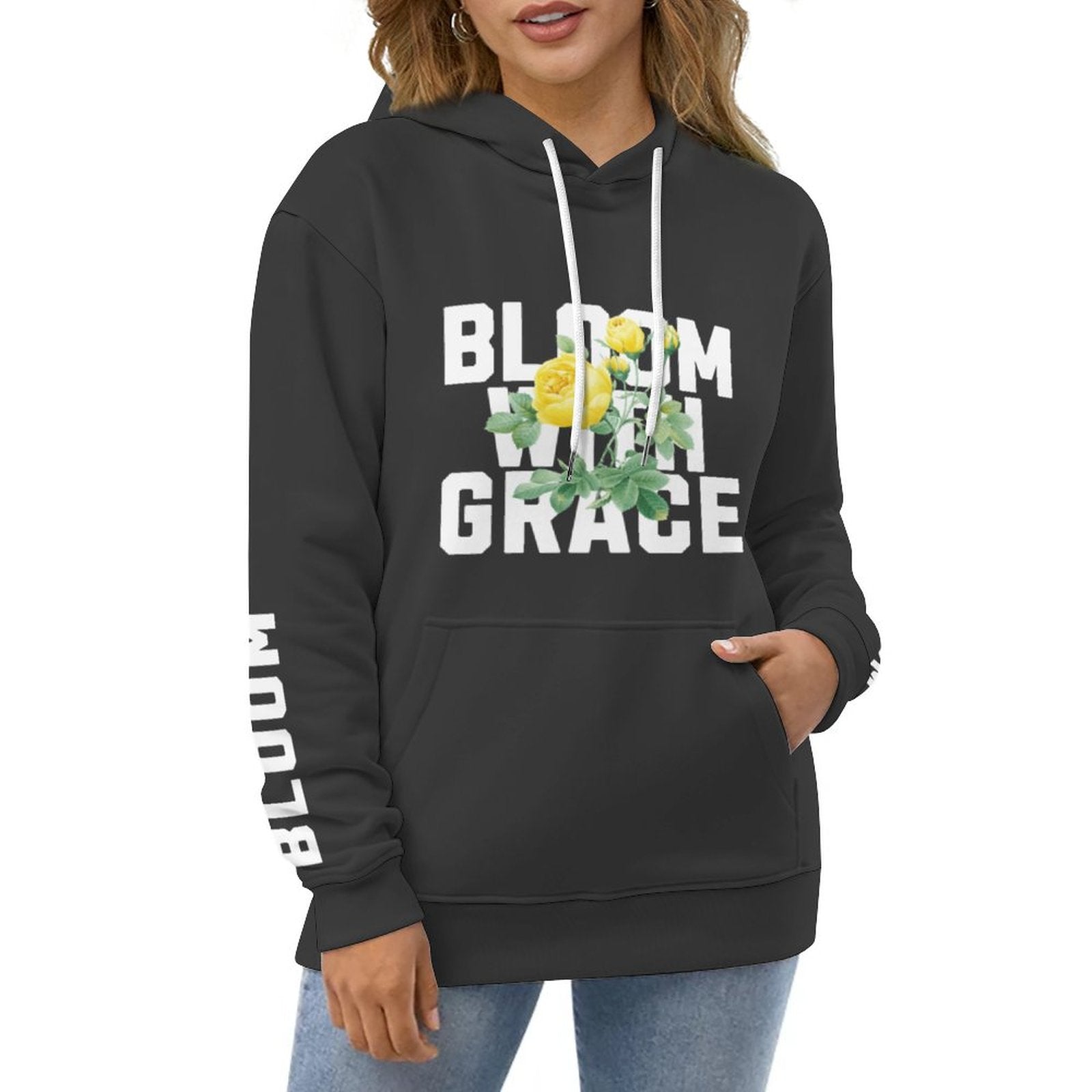 Sudadera con capucha para mujer - Bloom With Grace