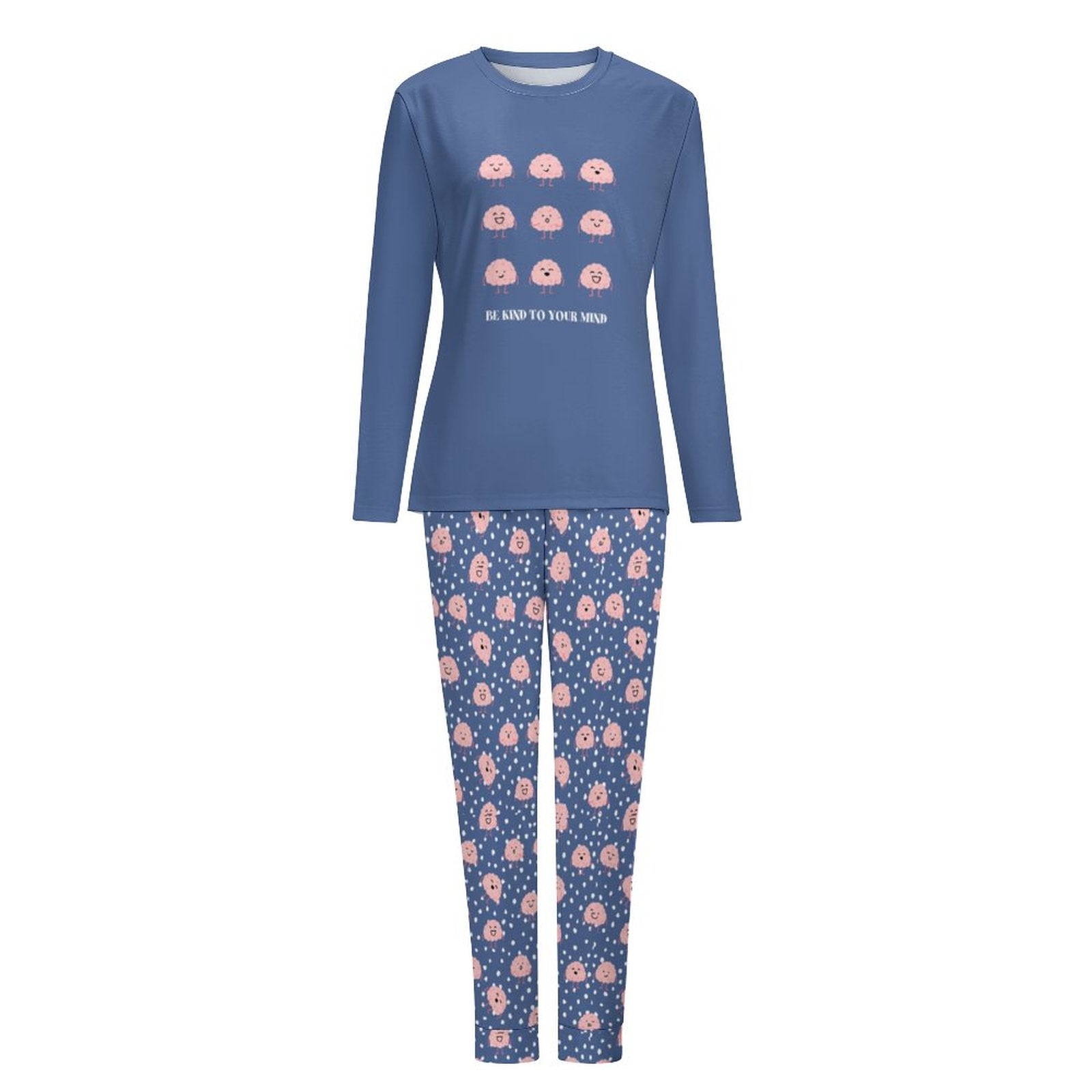 Women's 2-Piece Pj Set - Be Kind to Your Mind