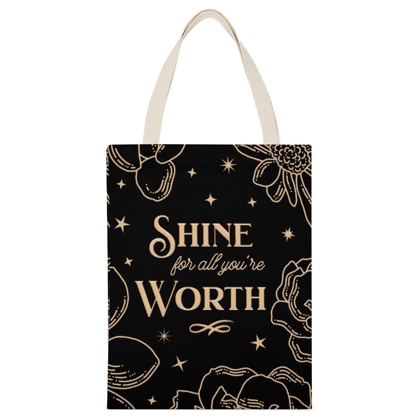 Tote Canvas Bag - Shine for All You're Worth