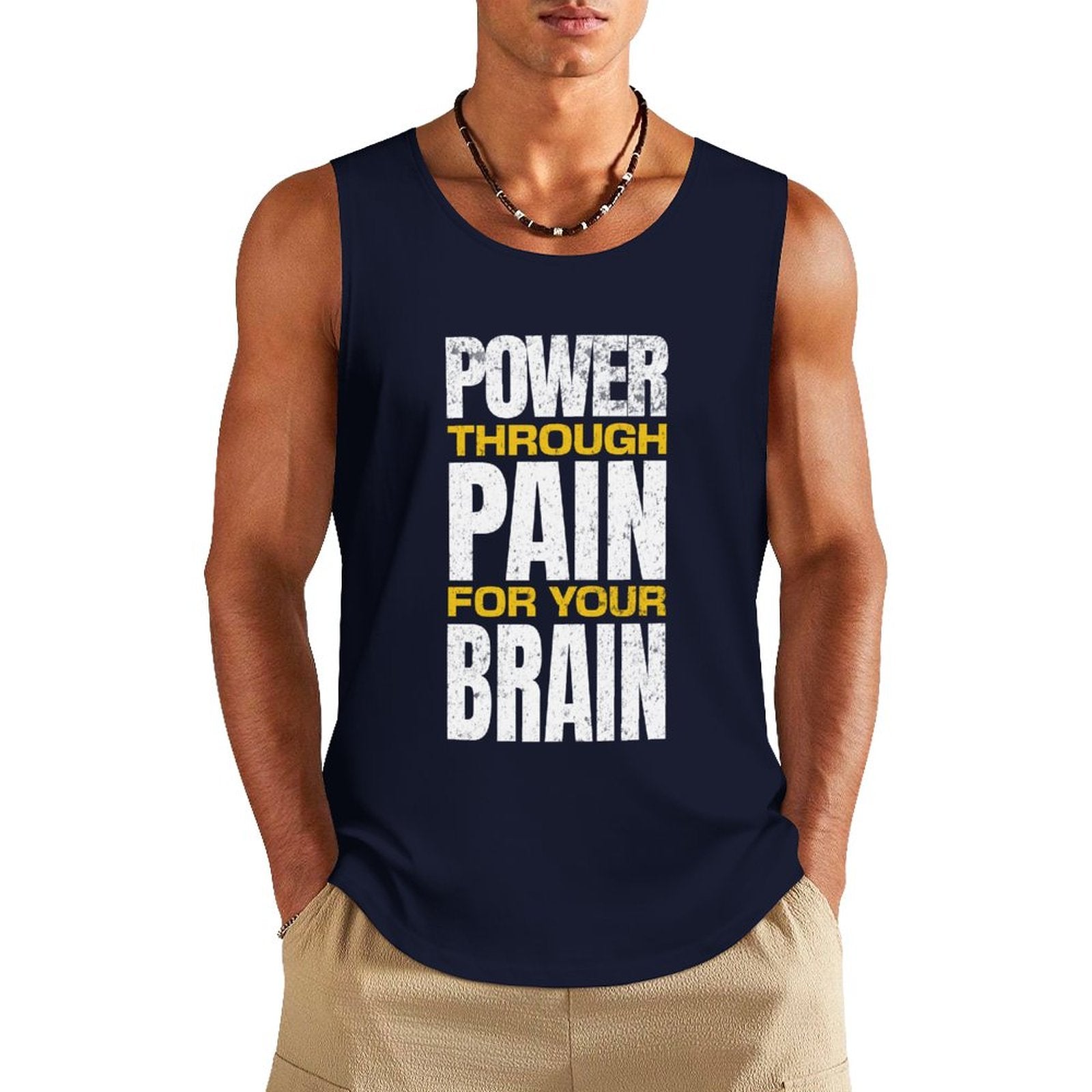 Men's Athletic Tank - Power Through Pain