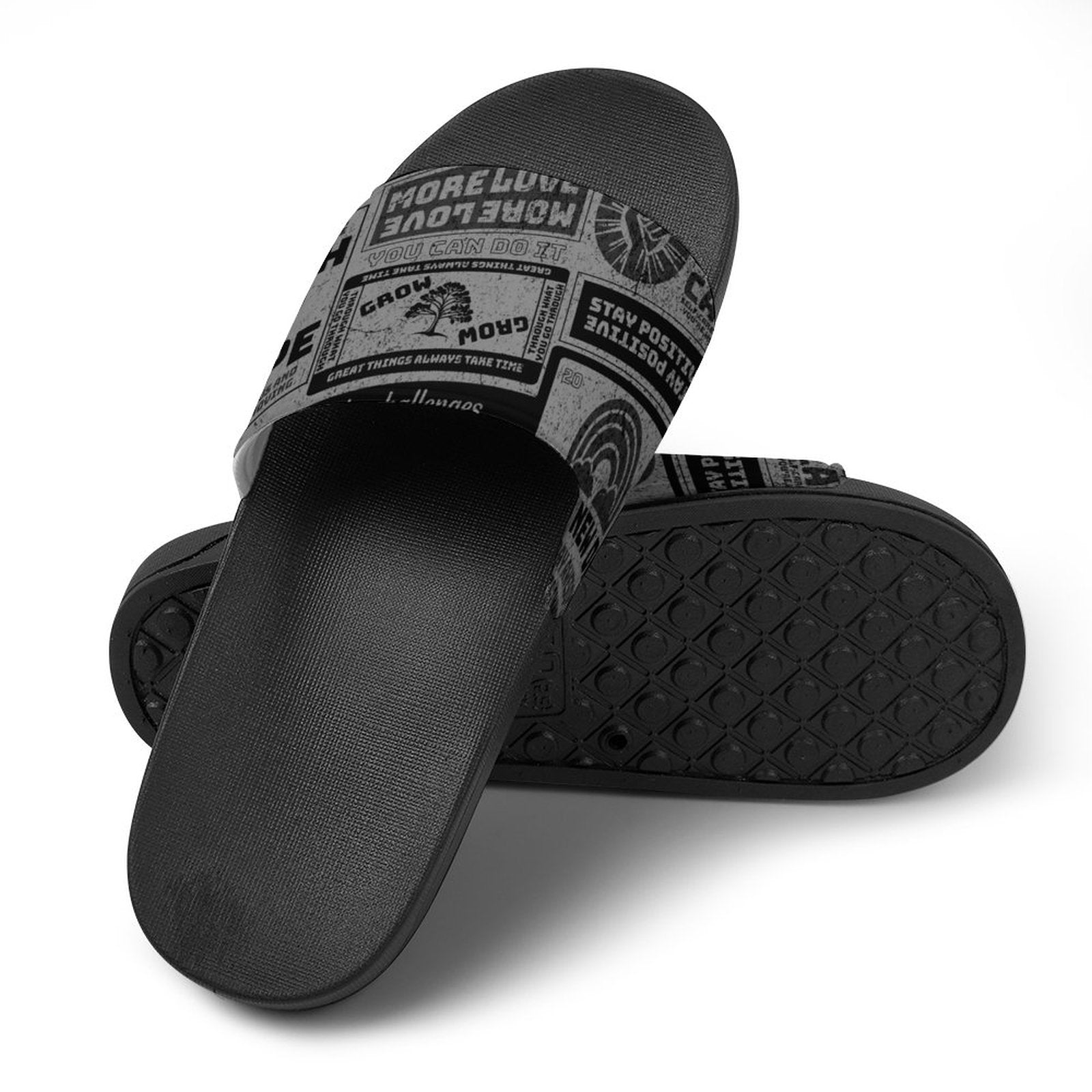 Unisex Slides - You Can Do It (Grey)