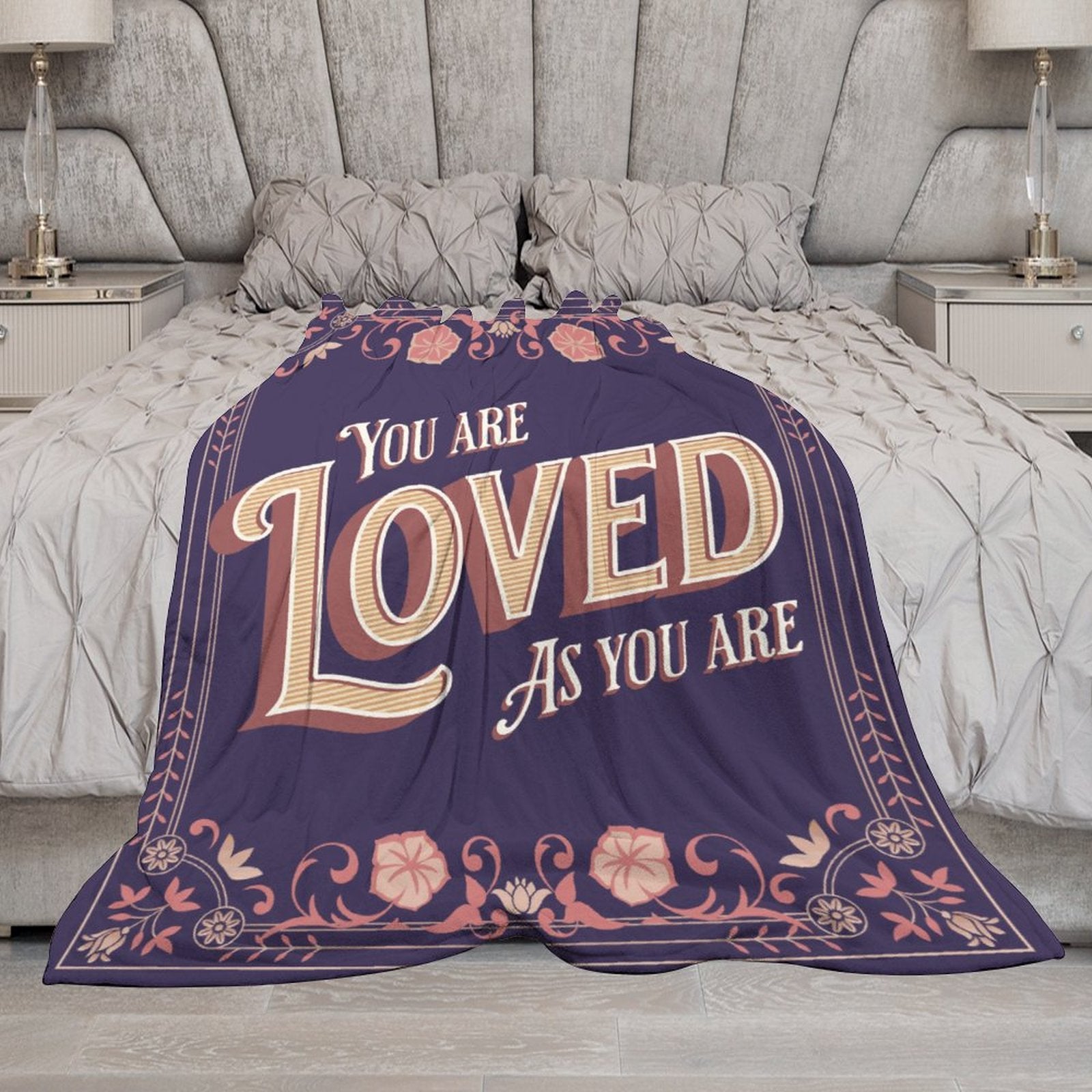 Flannel Blanket - You Are Loved As You Are