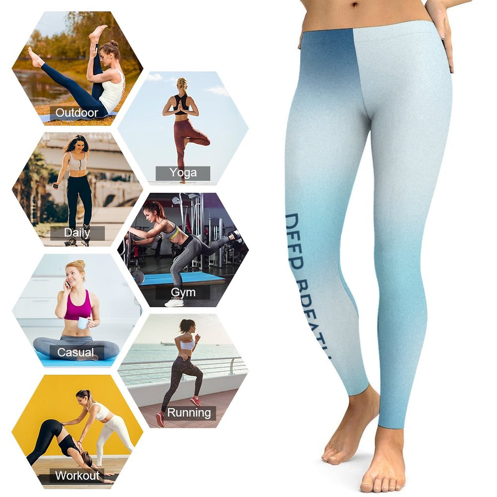 Women's Hot Yoga Pants - Deep Breath