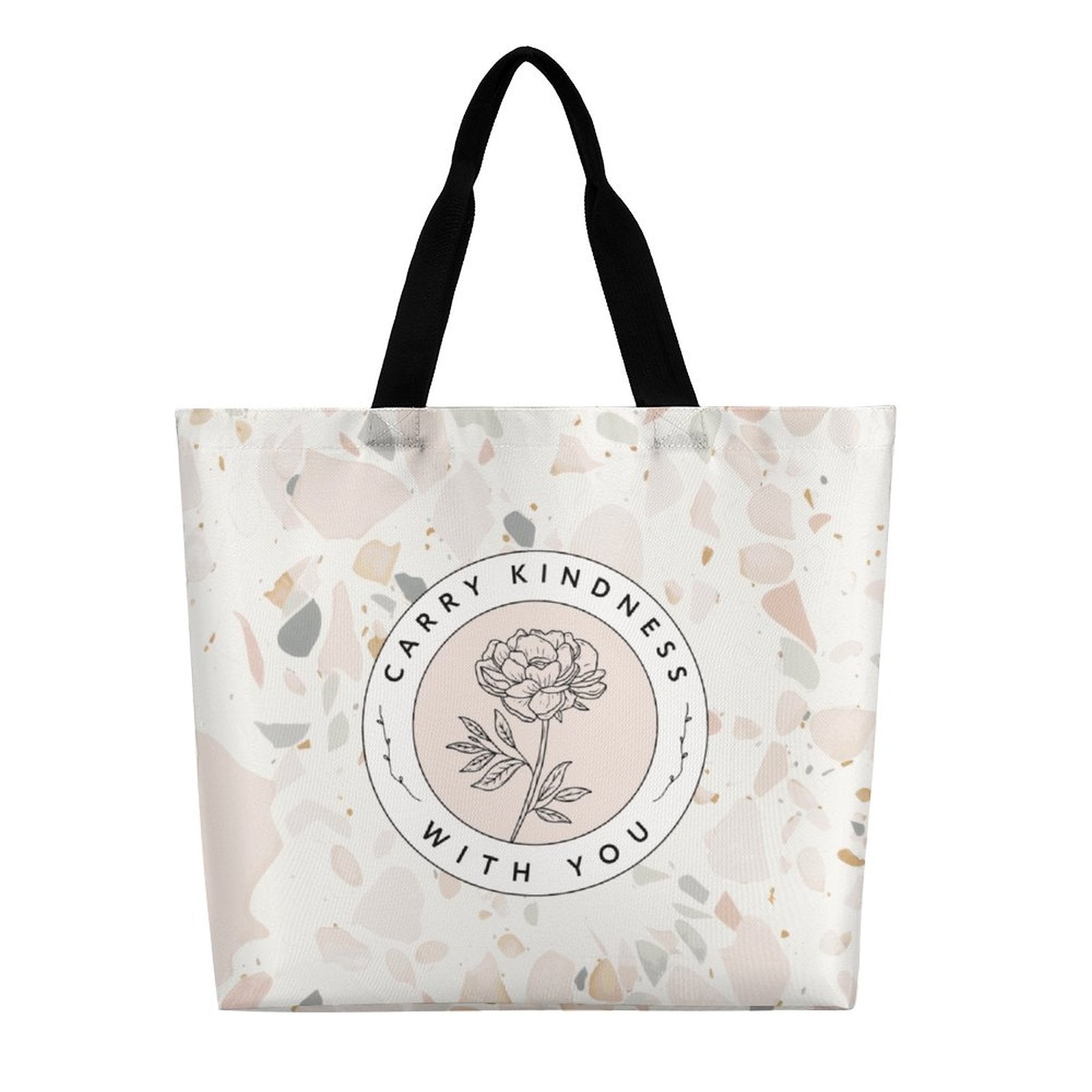 Large One-Shoulder Shopping Bag - Carry Kindness