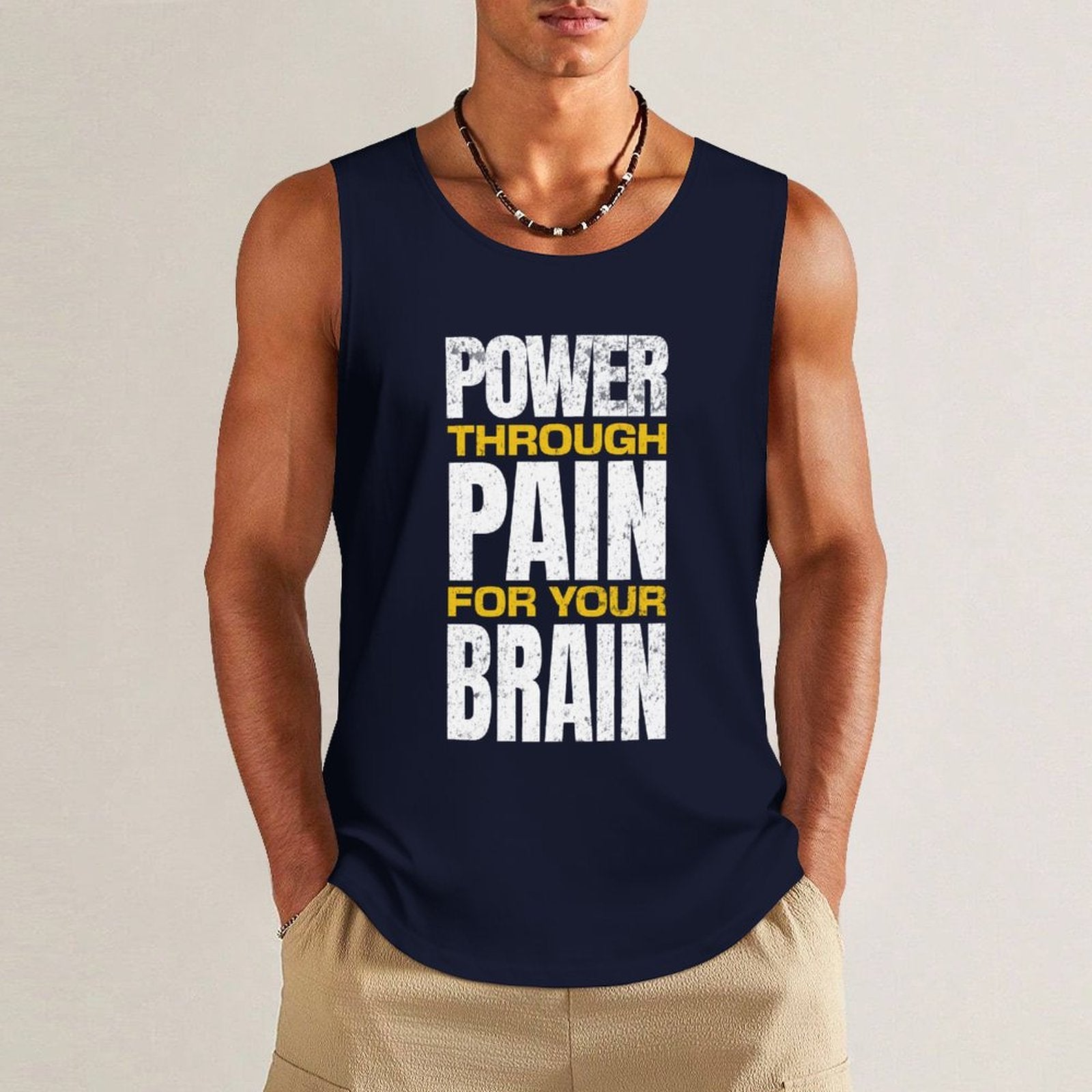 Men's Athletic Tank - Power Through Pain