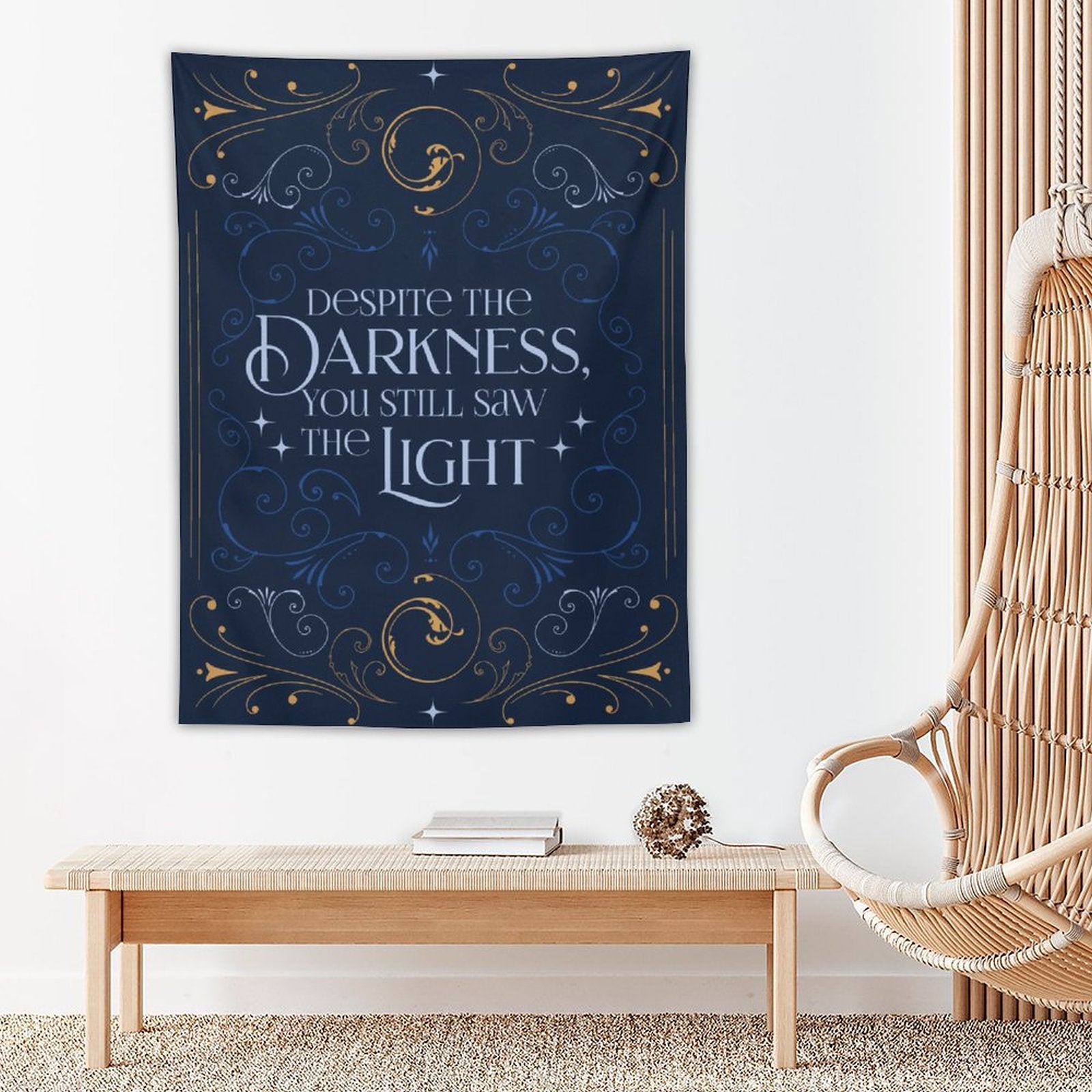 Tapestry Wall Art - Despite the Darkness