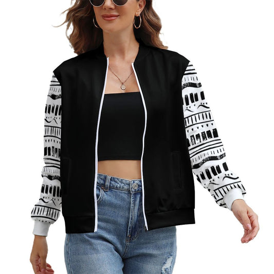 Women's Zipper Jacket - Choose Happiness