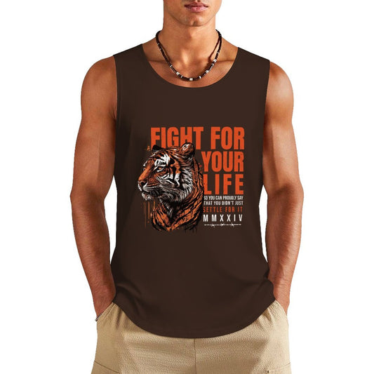 Men's Athletic Tank - Tiger Fight for Your Life