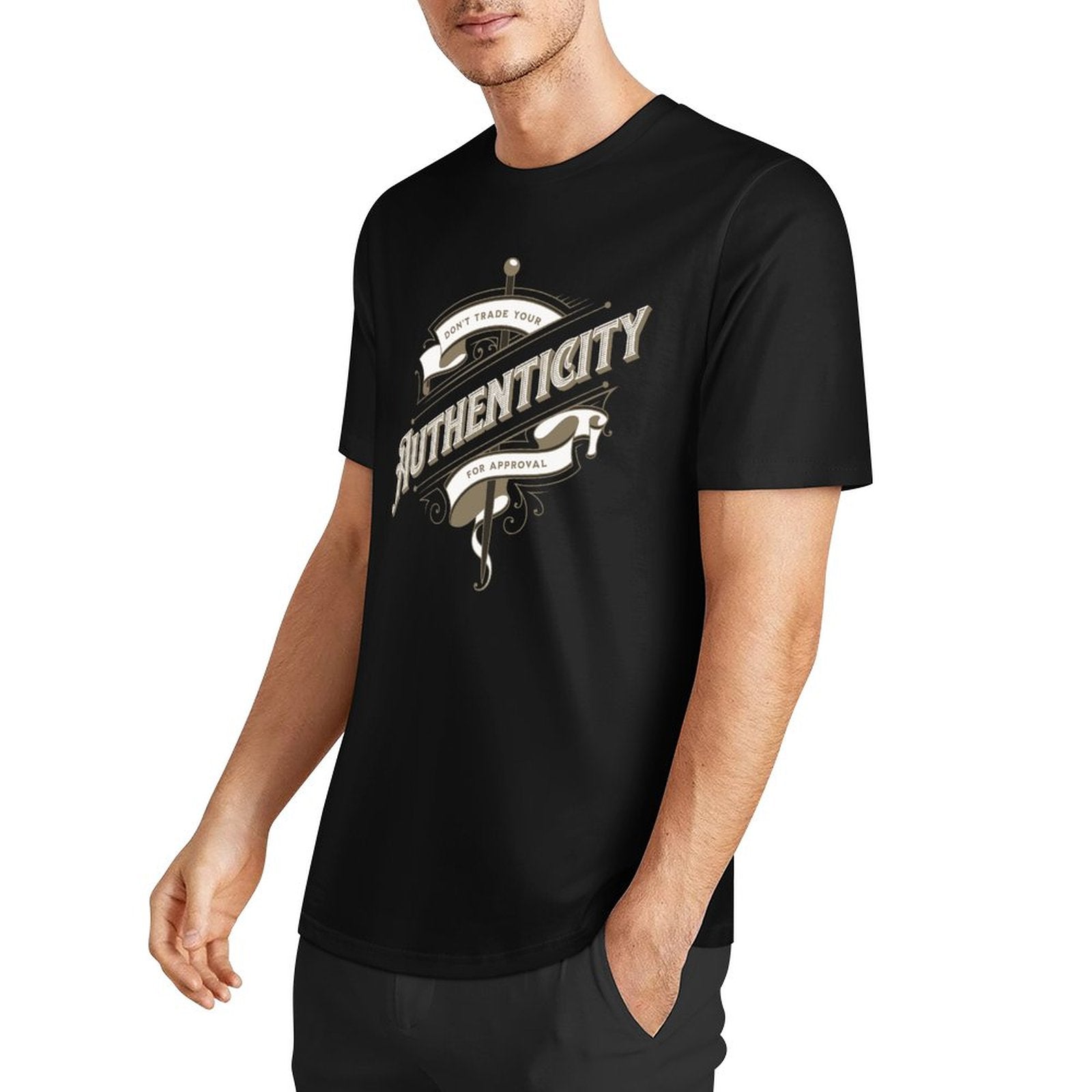 Unisex Short Sleeve T-shirt - Authenticity (Dark Colours)