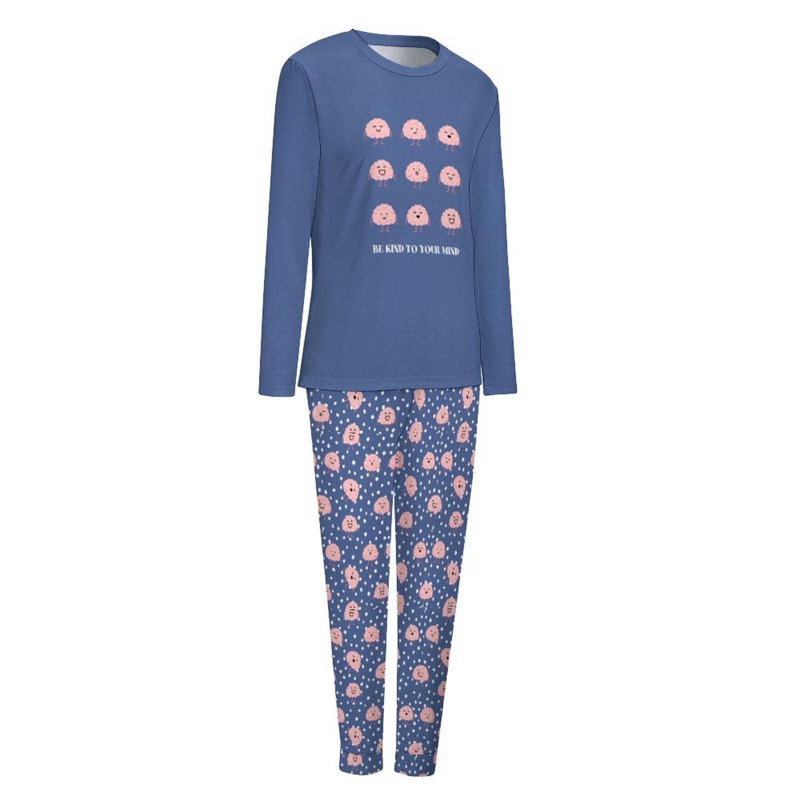 Women's 2-Piece Pj Set - Be Kind to Your Mind