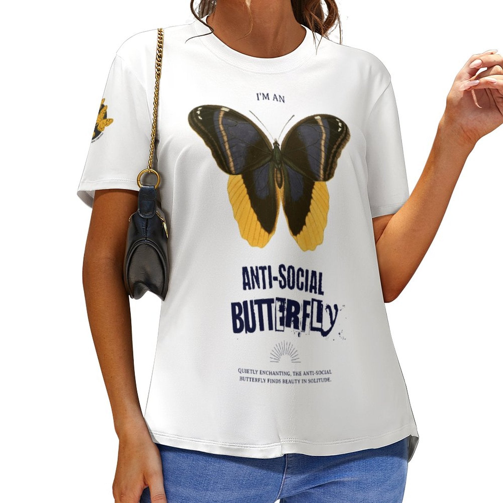 Camiseta de mujer - Mariposa antisocial