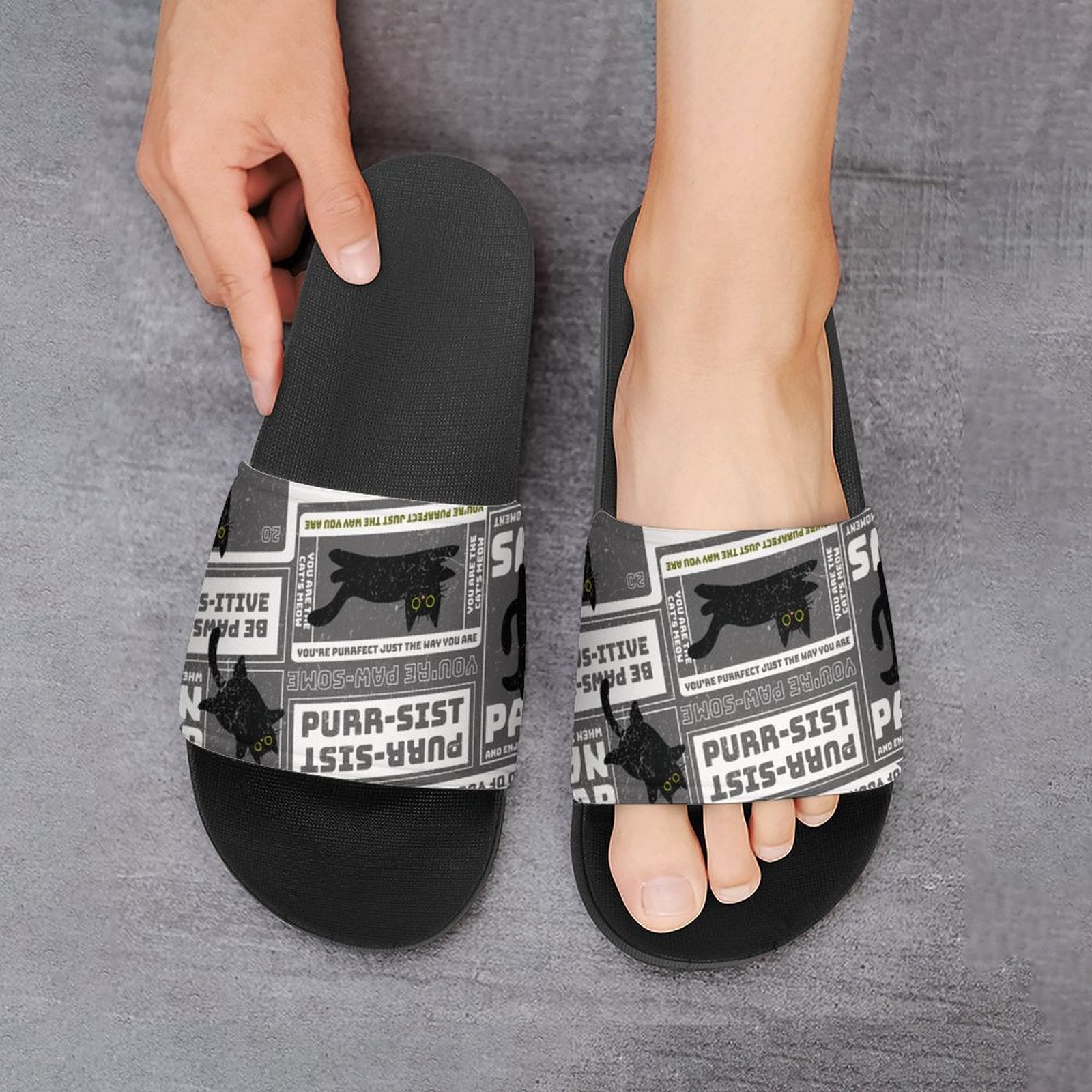 Sandalias para mujer - Paws-itive (gris)