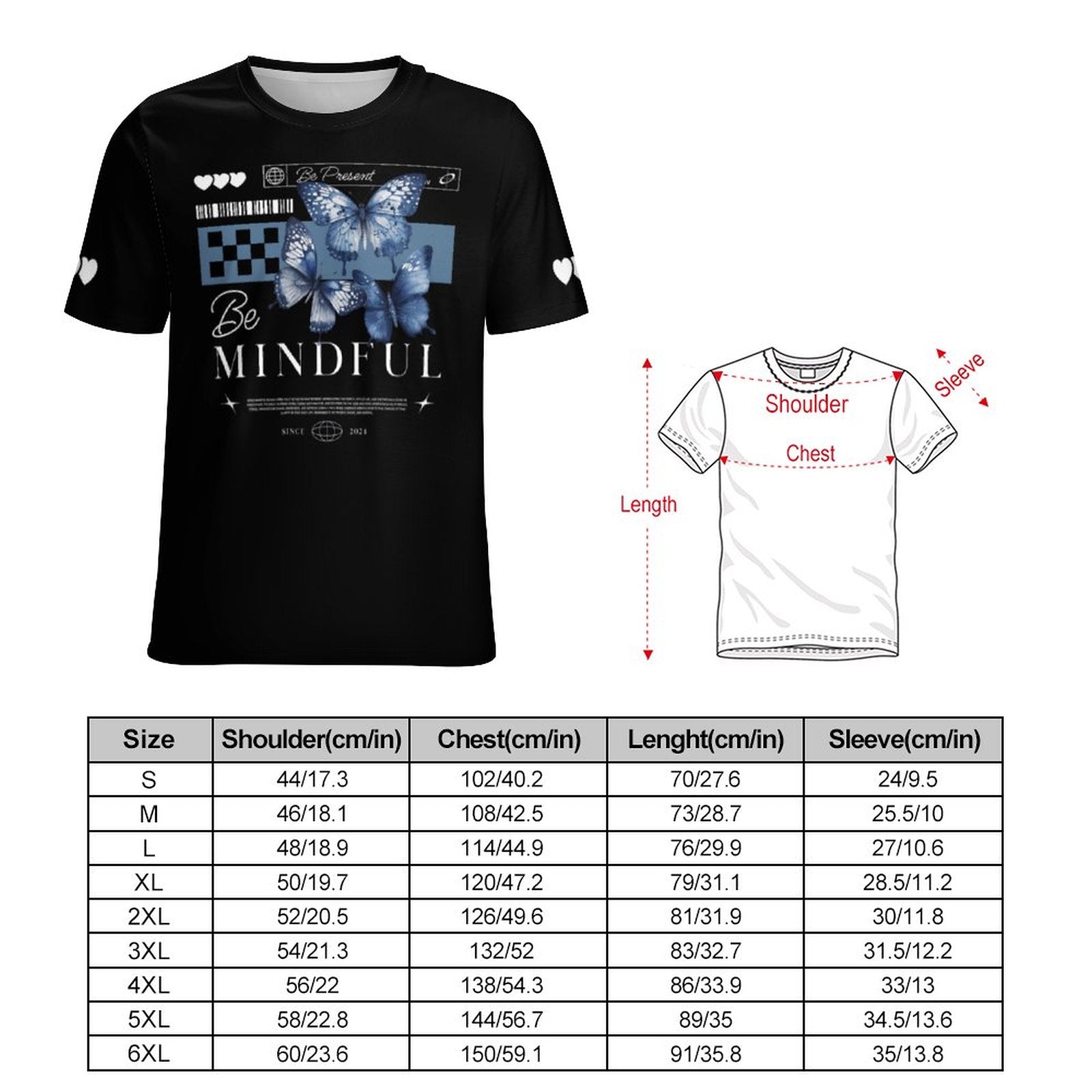 Women's Athletic T-Shirt - Be Mindful