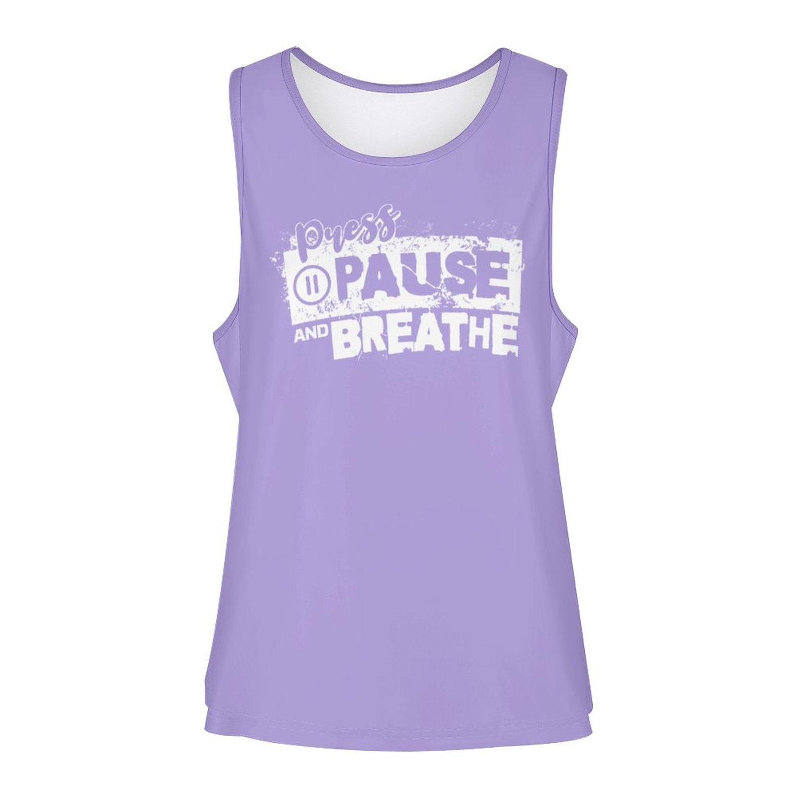 Women's Tank Top - Press Pause and Breathe