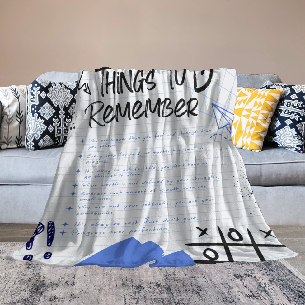 Flannel Blanket - Things to Remember