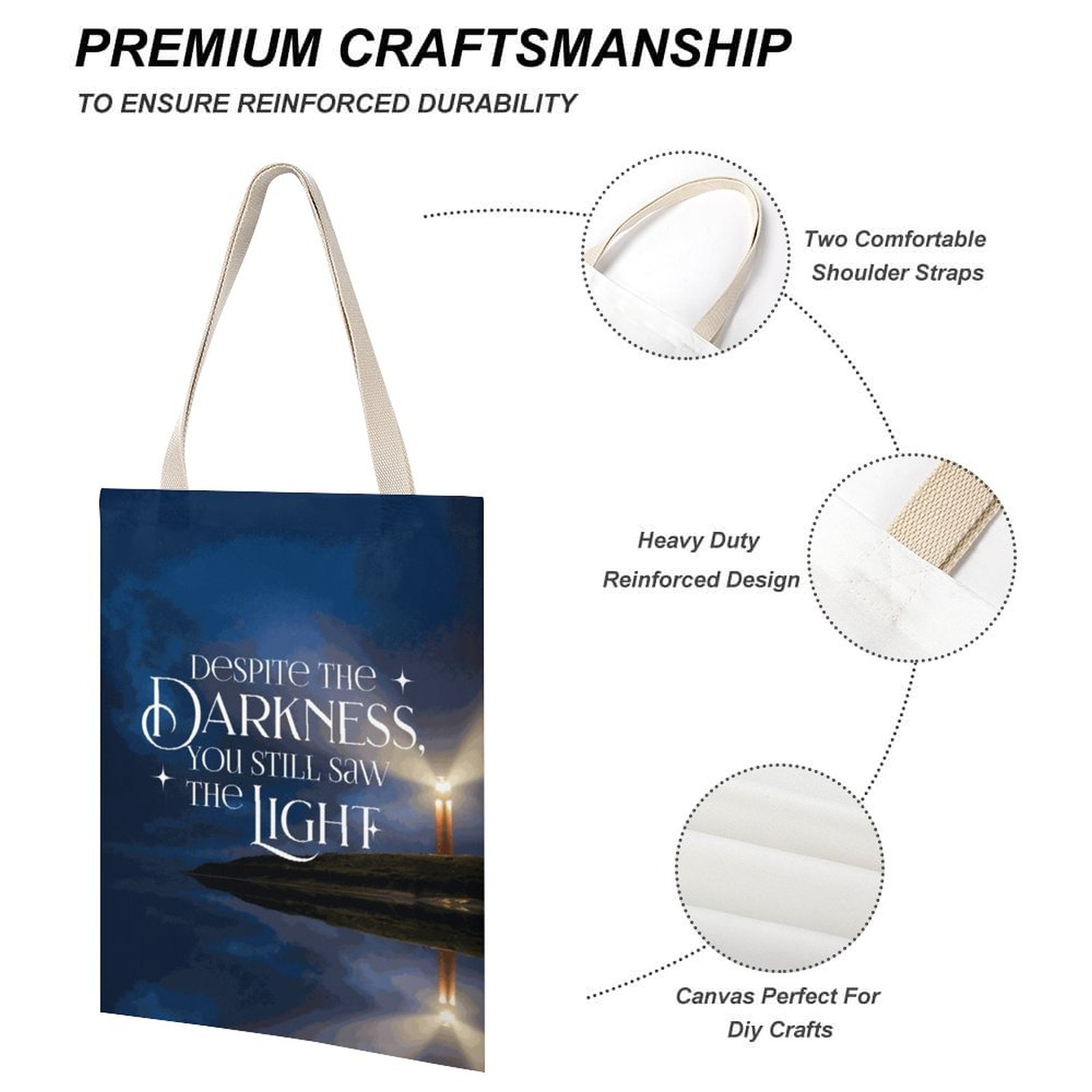 Canvas Tote Bag - Despite the Darkness