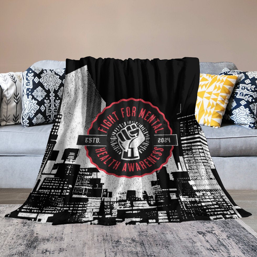 Flannel Blanket - Fight for Mental Health Awareness