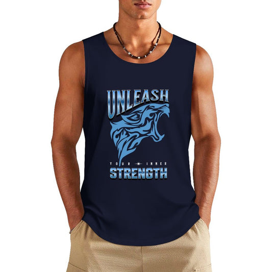 Men's Cotton Tank Top - Unleash Your Inner Strength