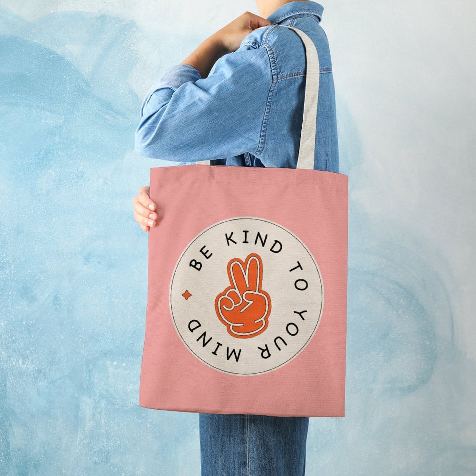 Canvas Tote Handbag - Be Kind to Your Mind