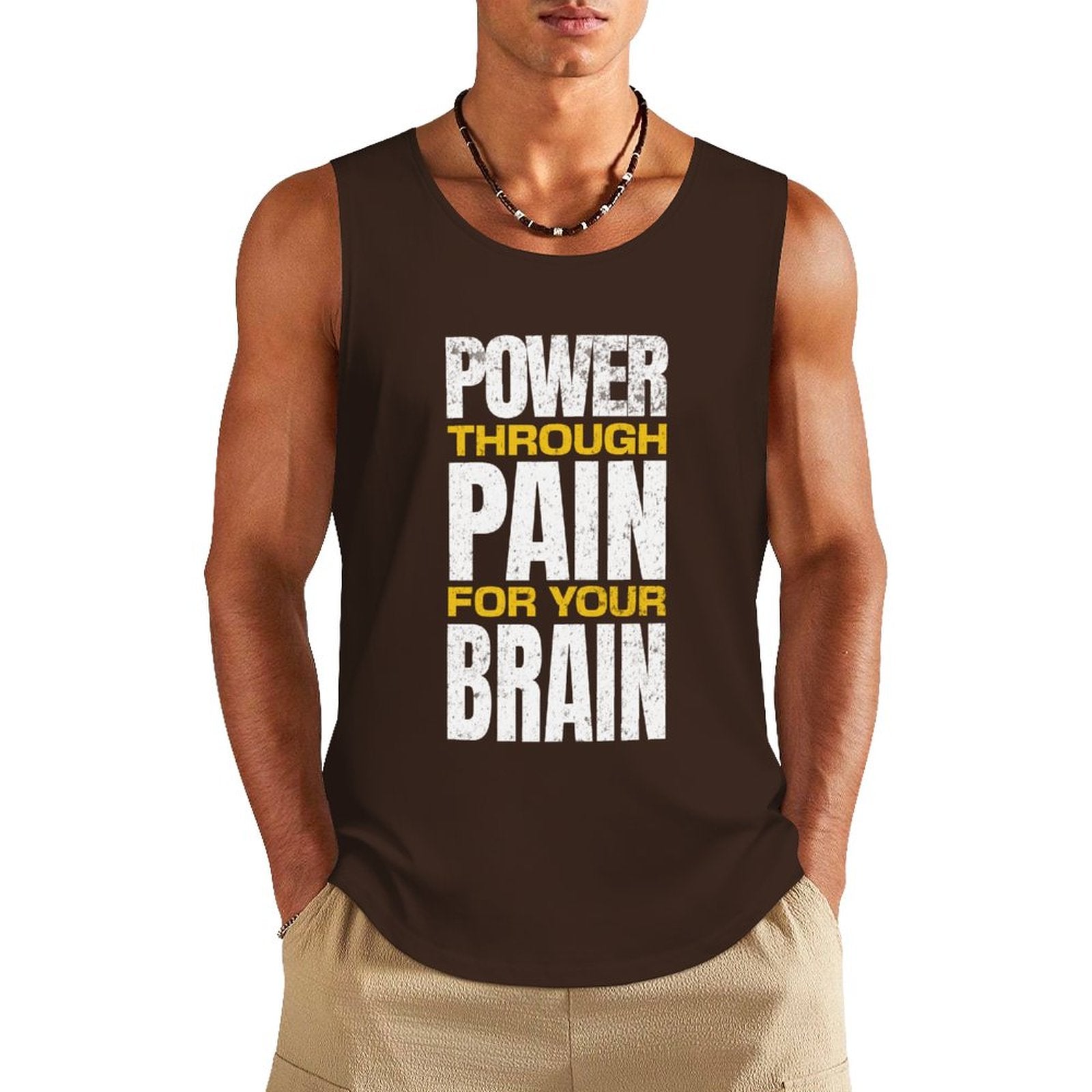 Men's Athletic Tank - Power Through Pain