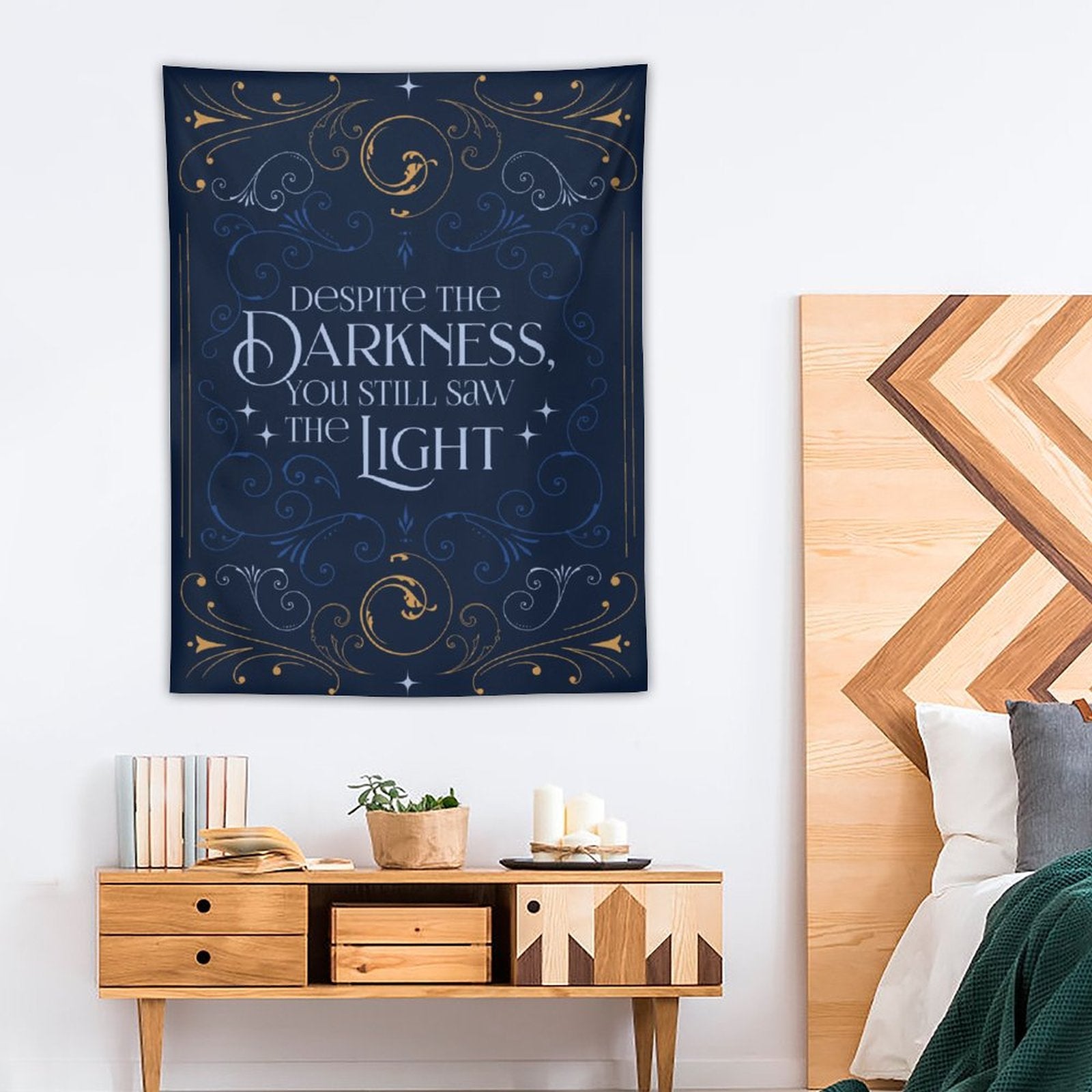 Tapestry Wall Art - Despite the Darkness