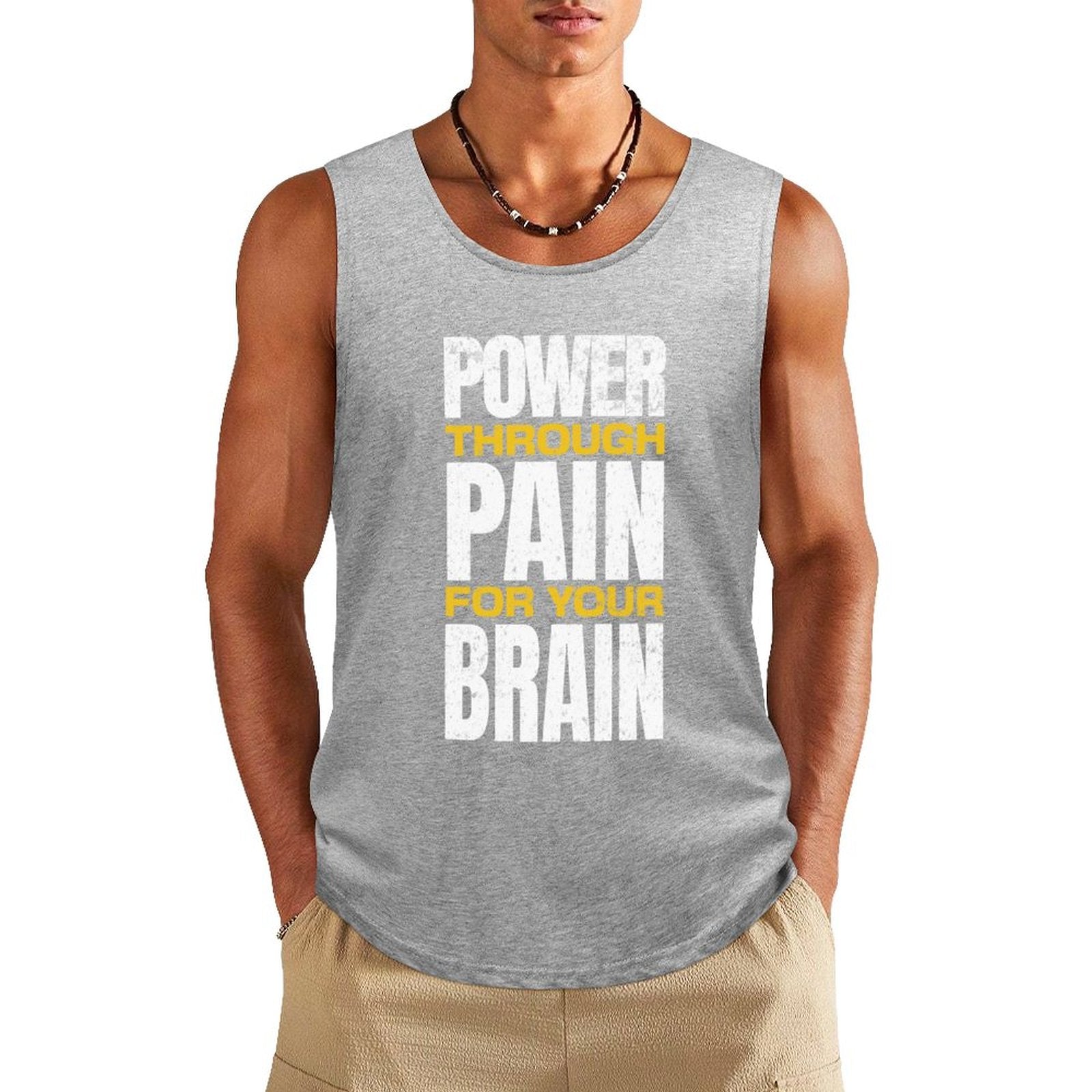 Men's Athletic Tank - Power Through Pain