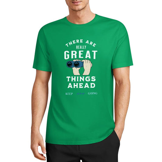 Unisex Short Sleeve T-Shirt - Great Things Ahead (Colourful)