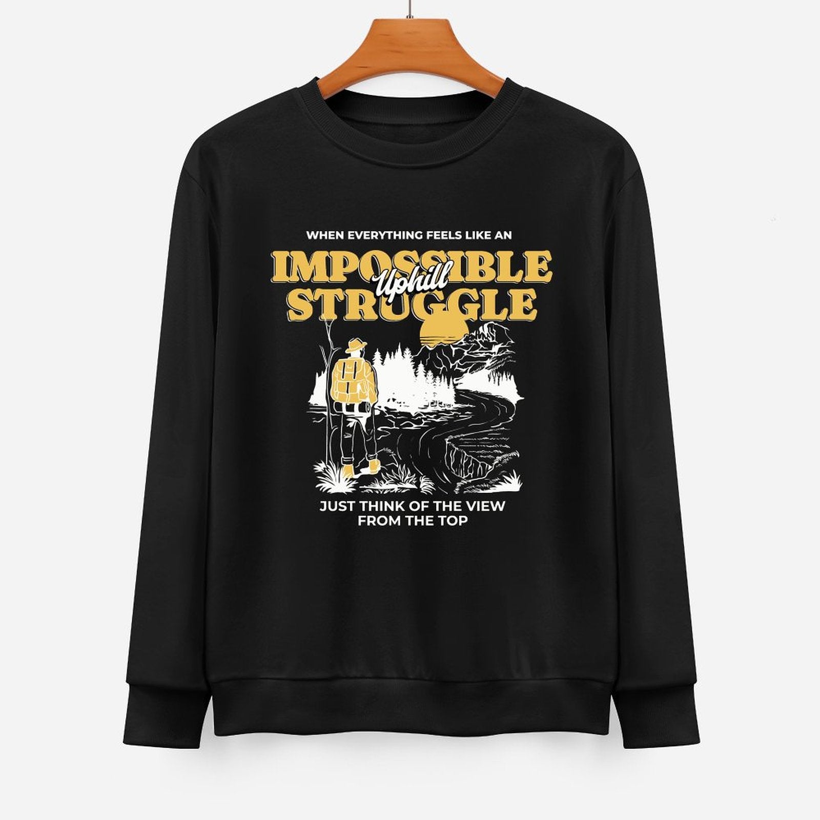 Men's Sweatshirt - Uphill Struggle