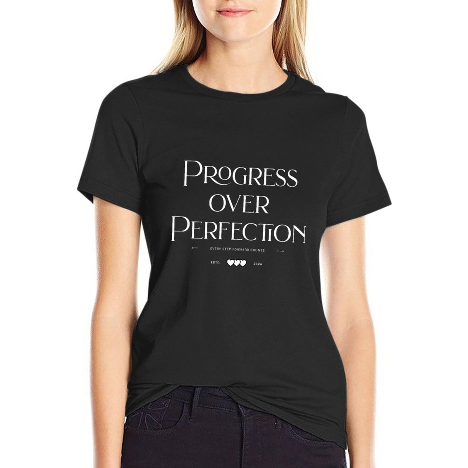 Camiseta de mujer - El progreso por encima de la perfección