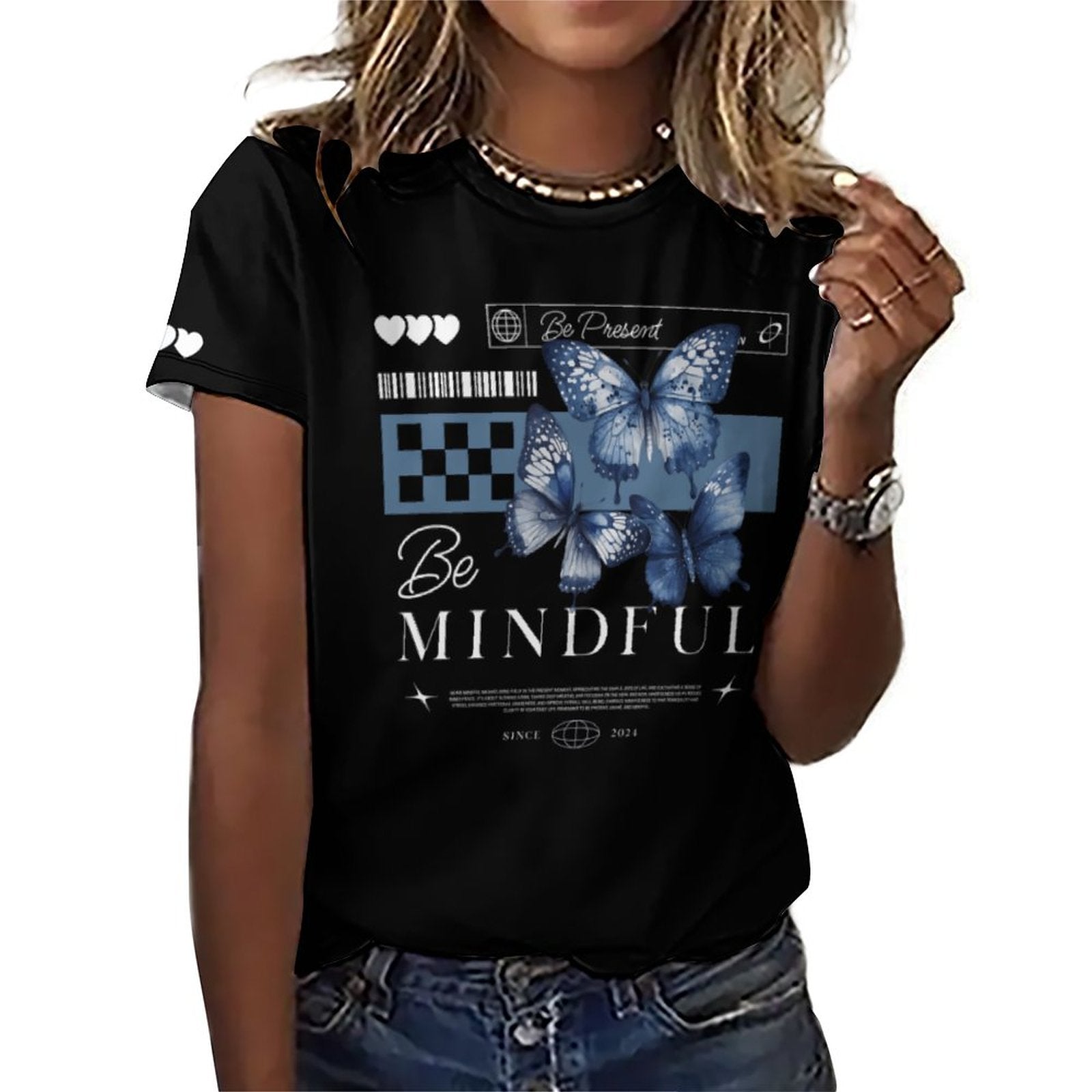 Women's Athletic T-Shirt - Be Mindful