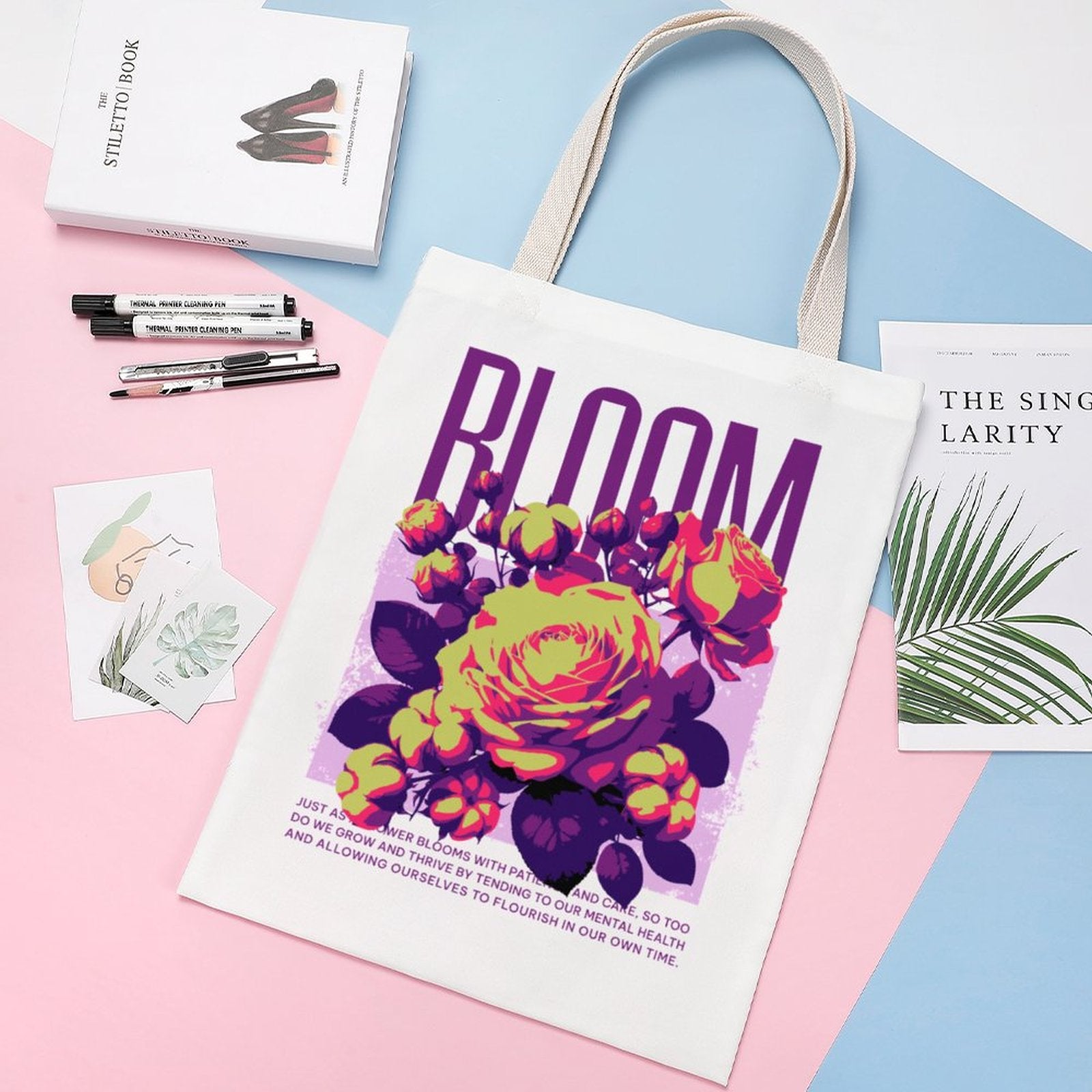 Canvas Tote Bag - Bloom