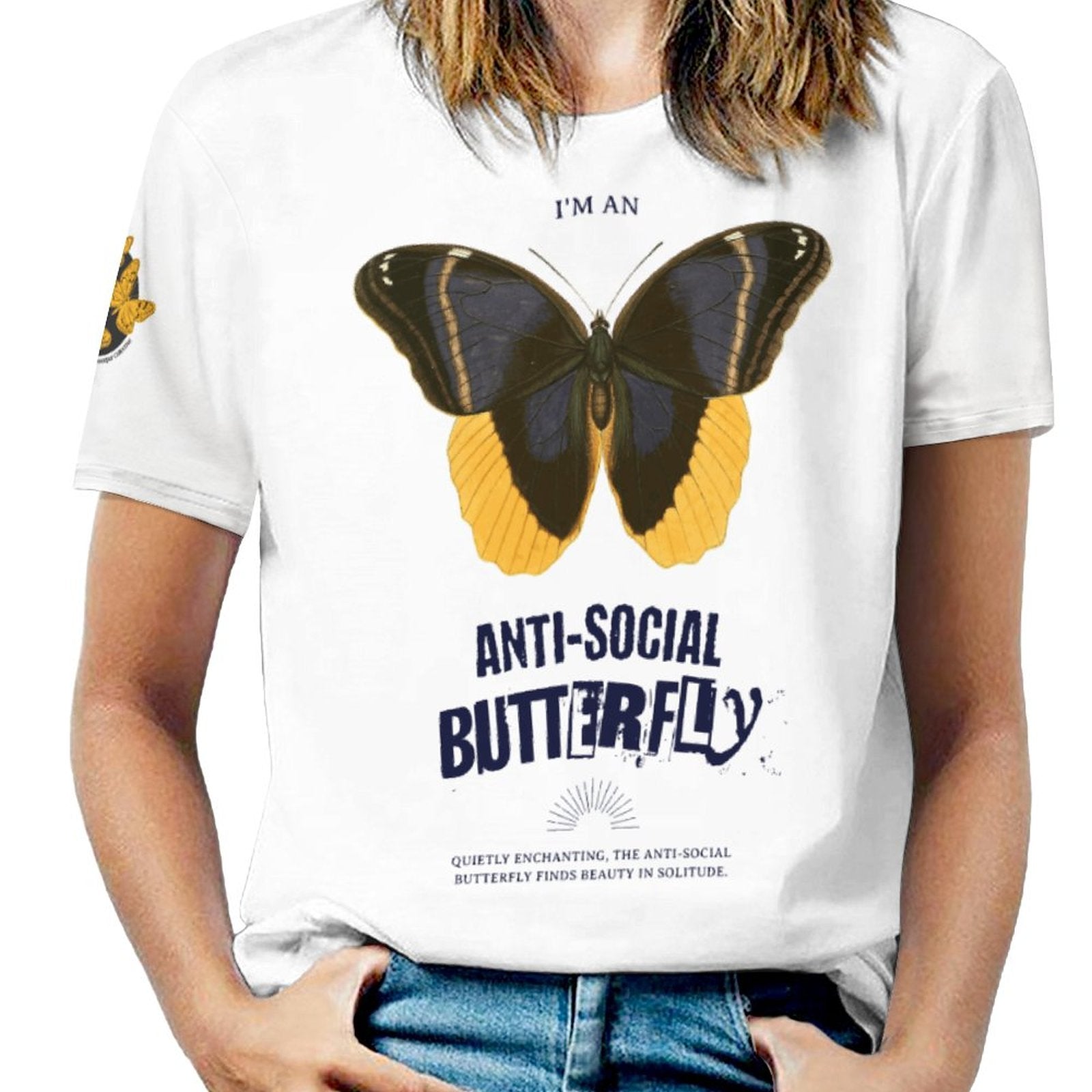 Camiseta de mujer - Mariposa antisocial