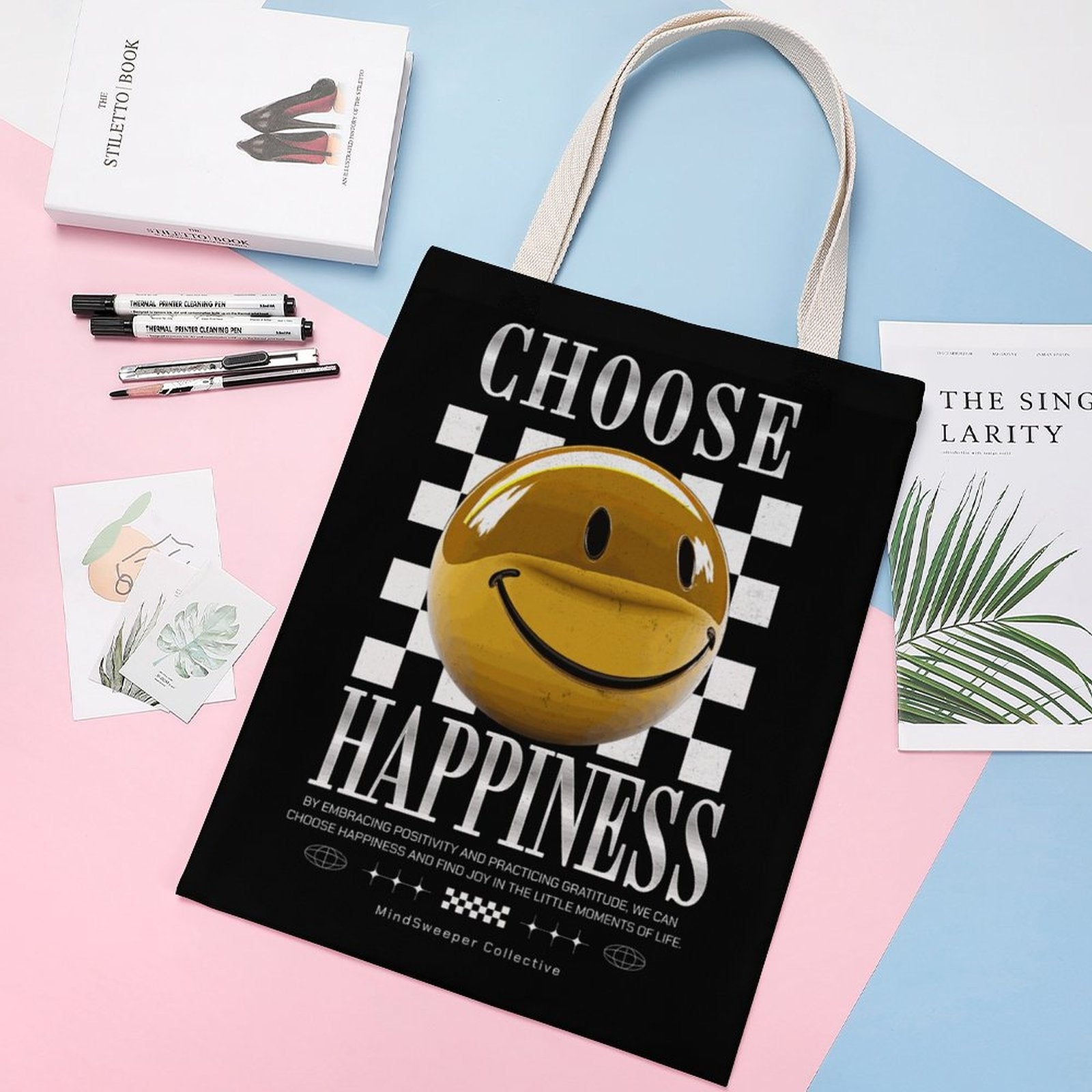 Canvas Tote Bag - Choose Happiness