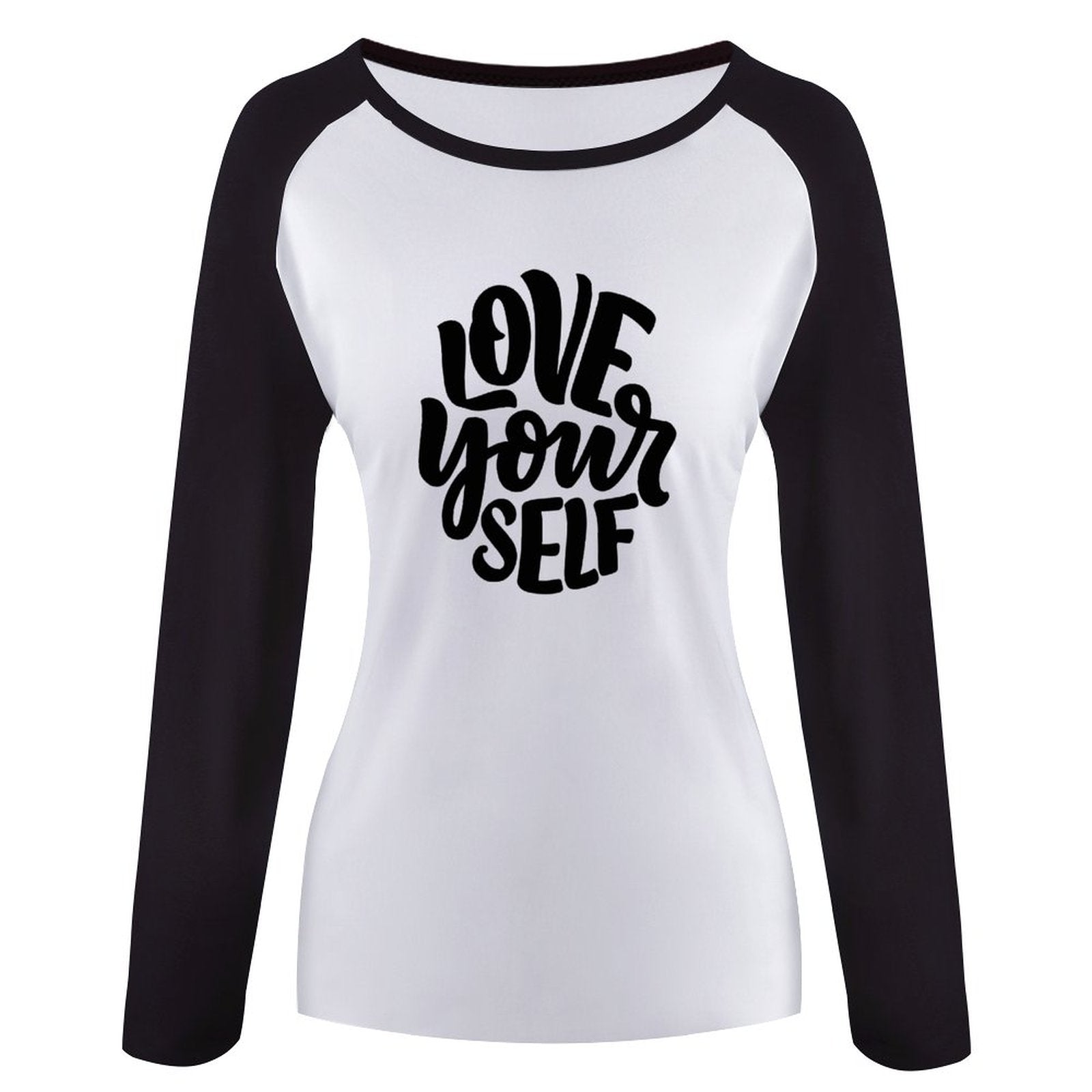 Women's Raglan Long Sleeve T-shirt - Love Yourself