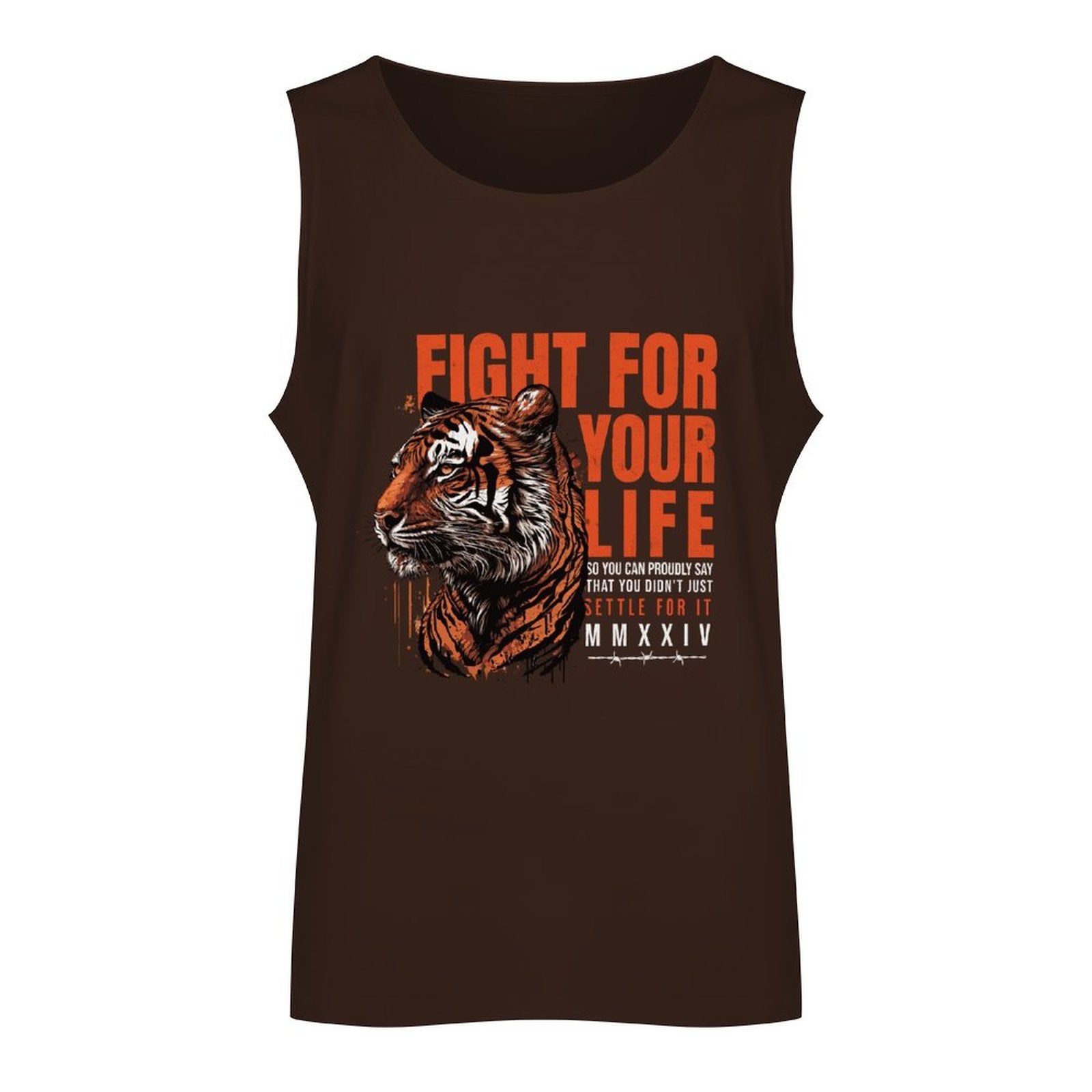 Débardeur athlétique pour hommes - Tiger Fight for Your Life