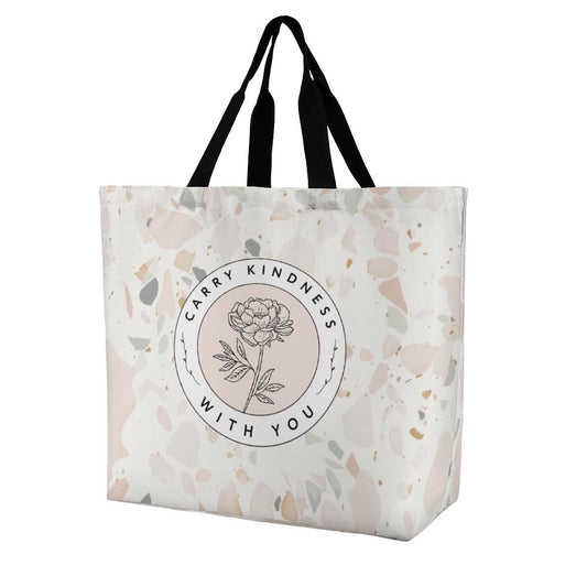 Large One-Shoulder Shopping Bag - Carry Kindness