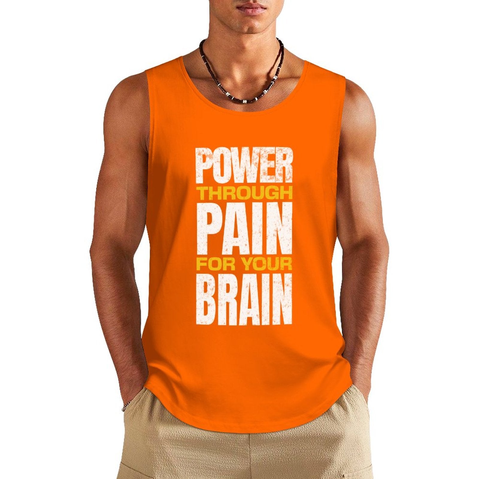 Men's Athletic Tank - Power Through Pain