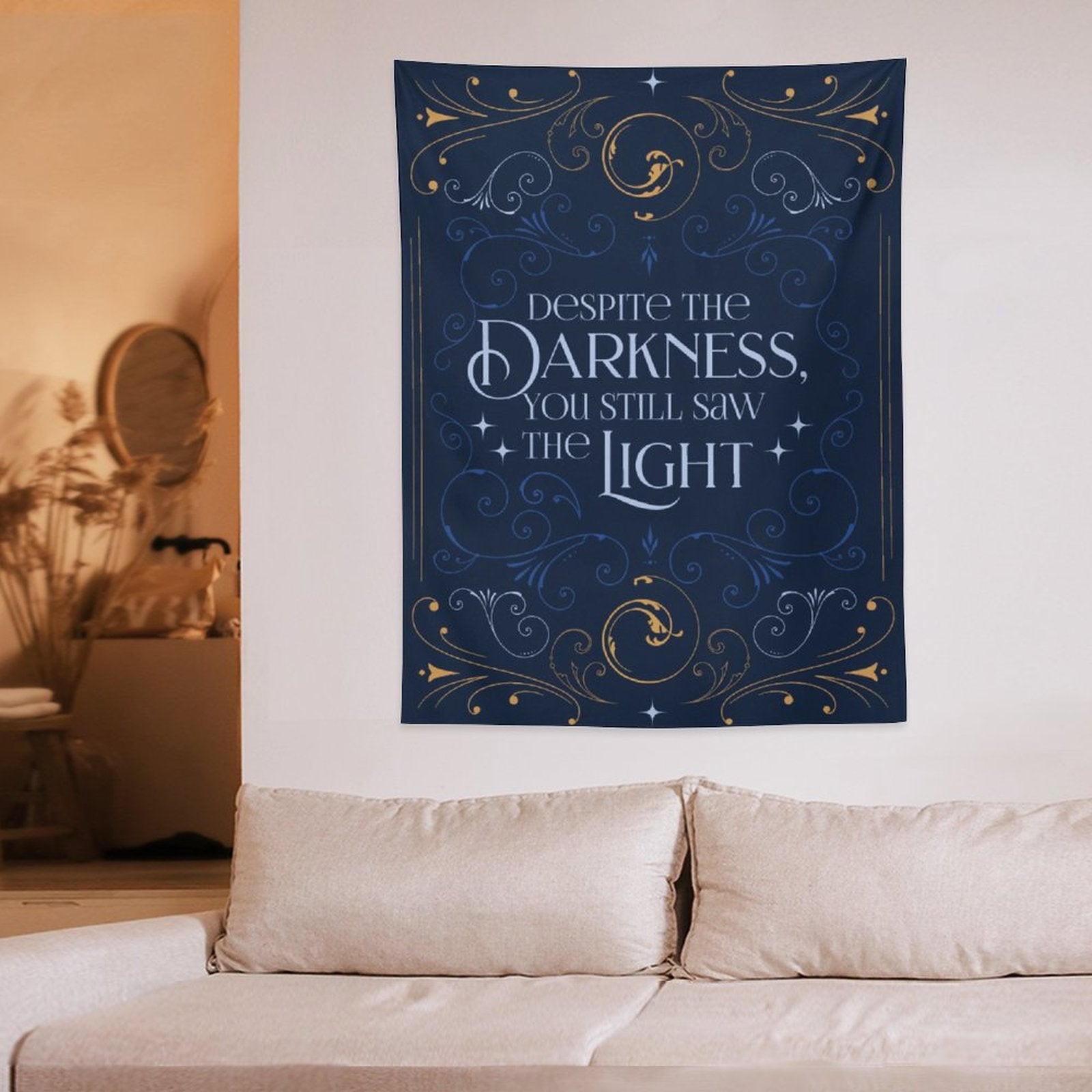 Tapestry Wall Art - Despite the Darkness