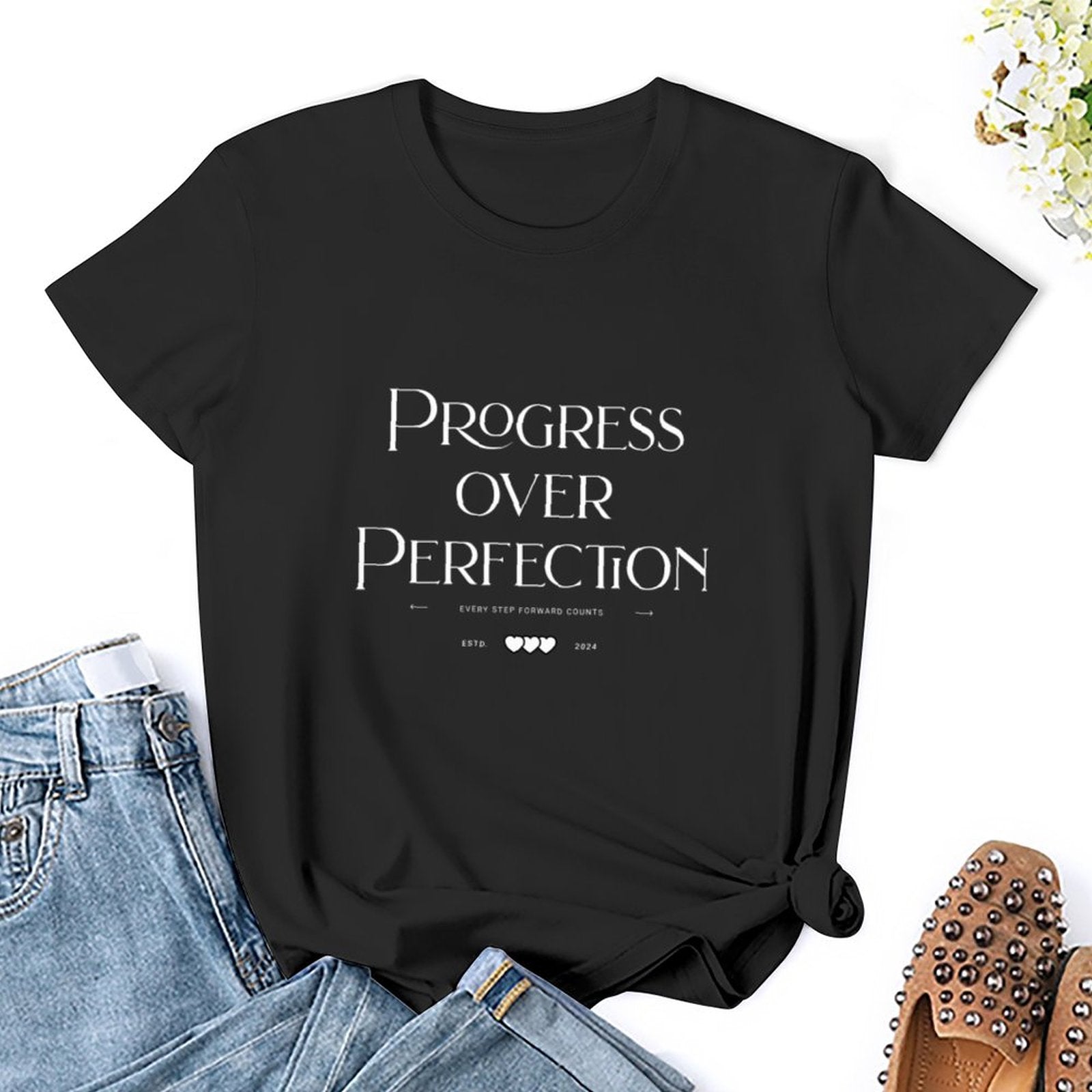 Camiseta de mujer - El progreso por encima de la perfección