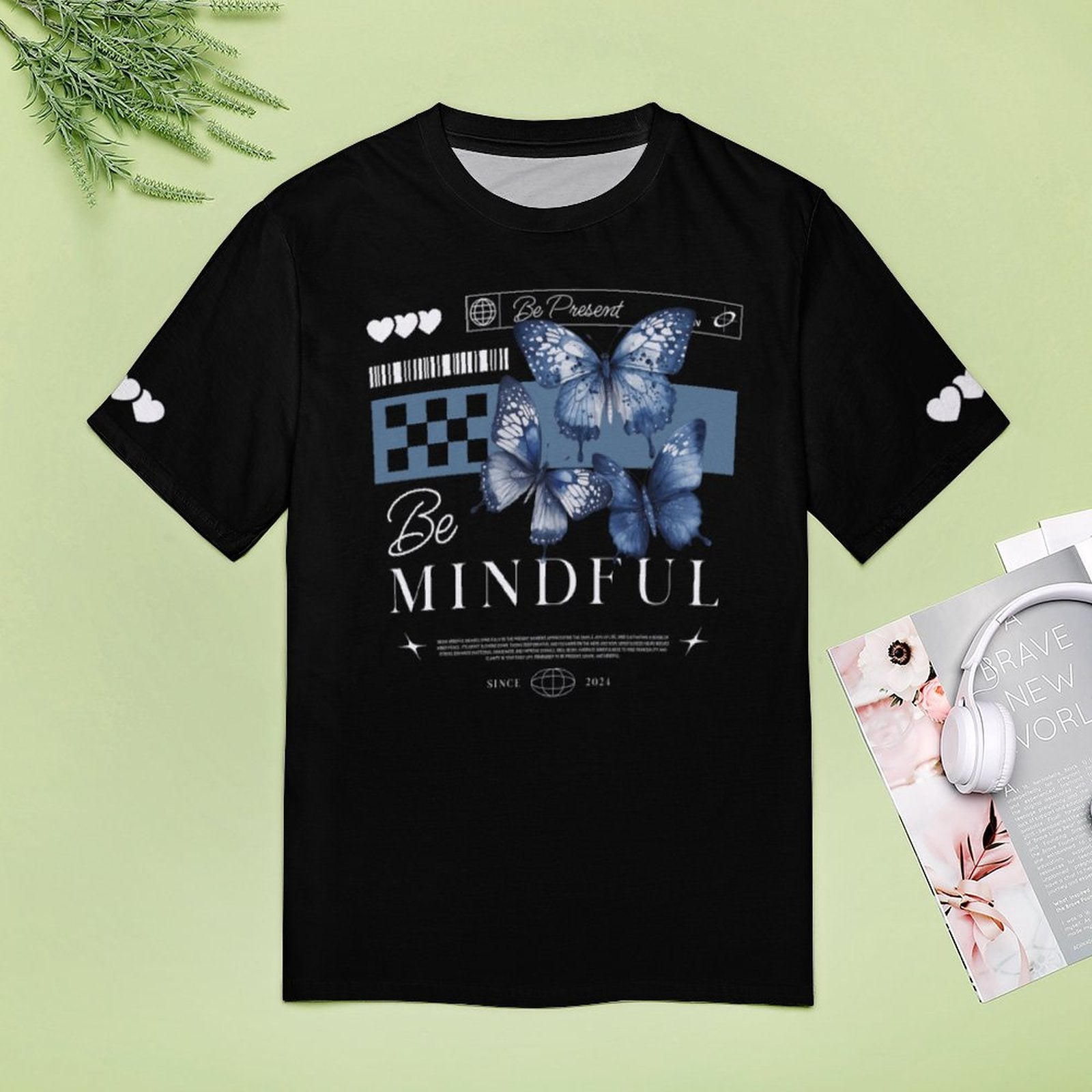 Women's Athletic T-Shirt - Be Mindful