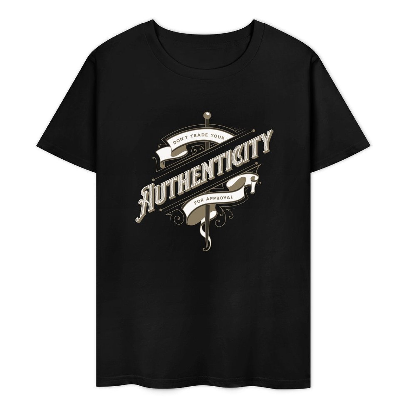 Unisex Short Sleeve T-shirt - Authenticity (Dark Colours)