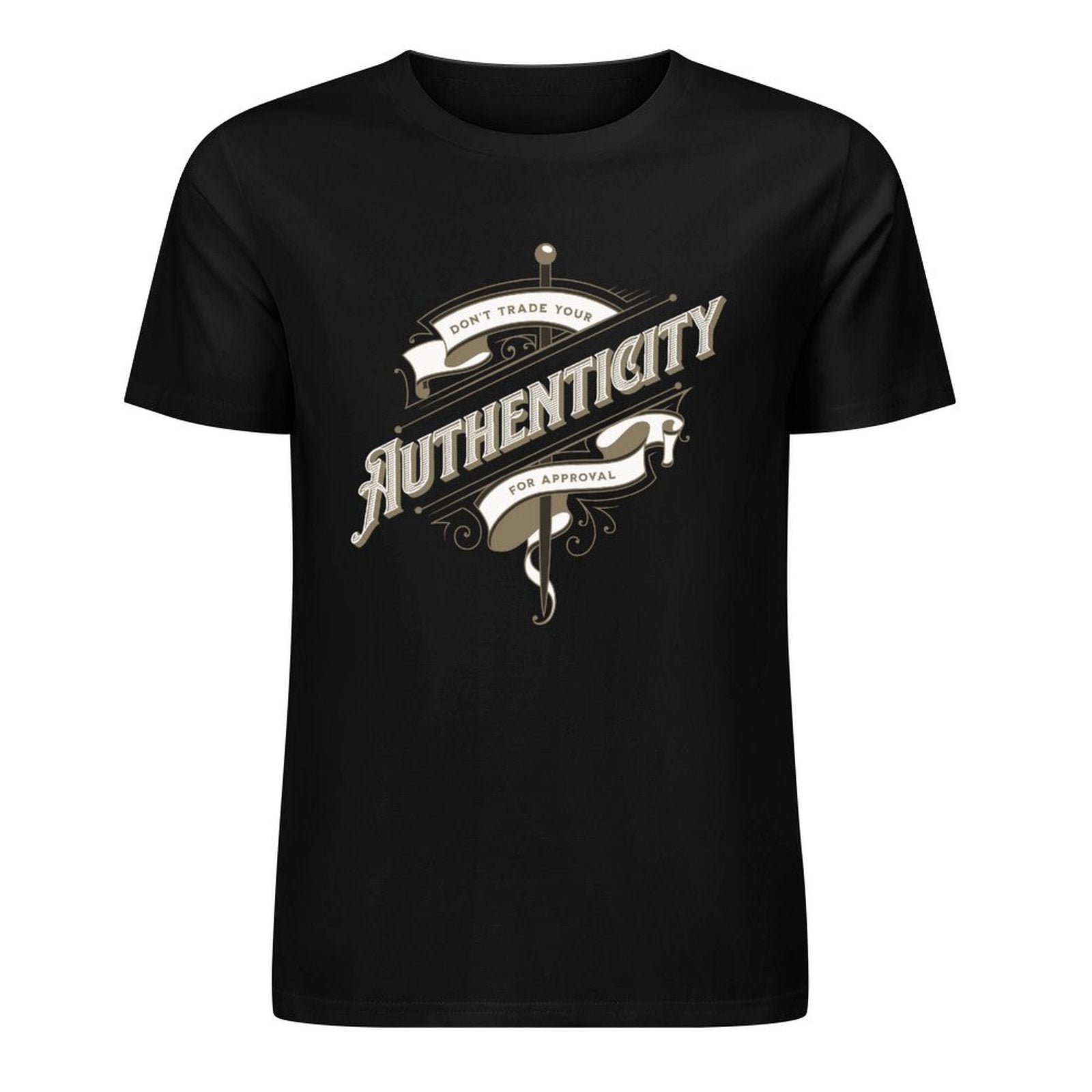 Unisex Short Sleeve T-shirt - Authenticity (Dark Colours)